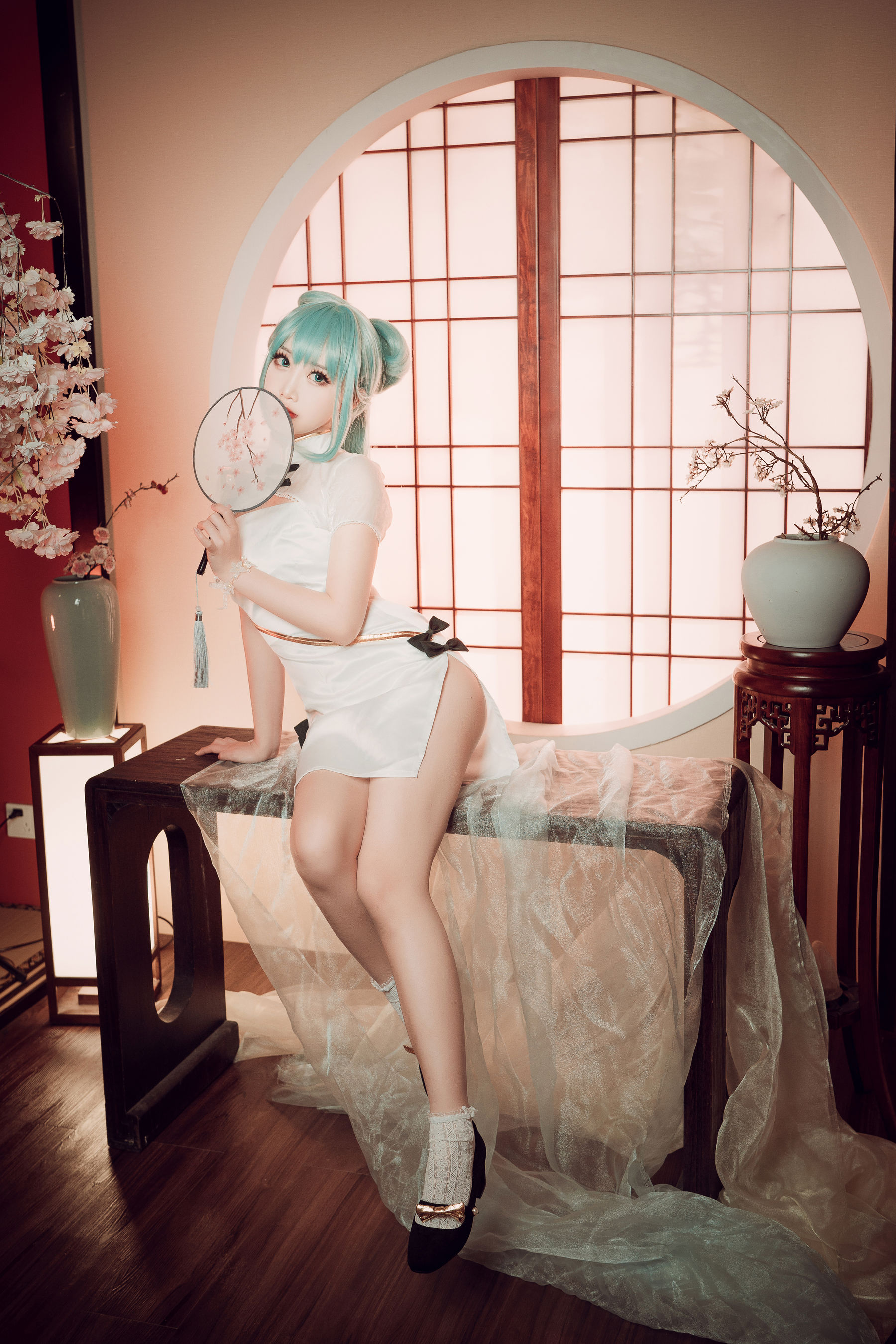 可爱人气Coser面饼仙儿 – 初音旗袍 [28P]-66COS