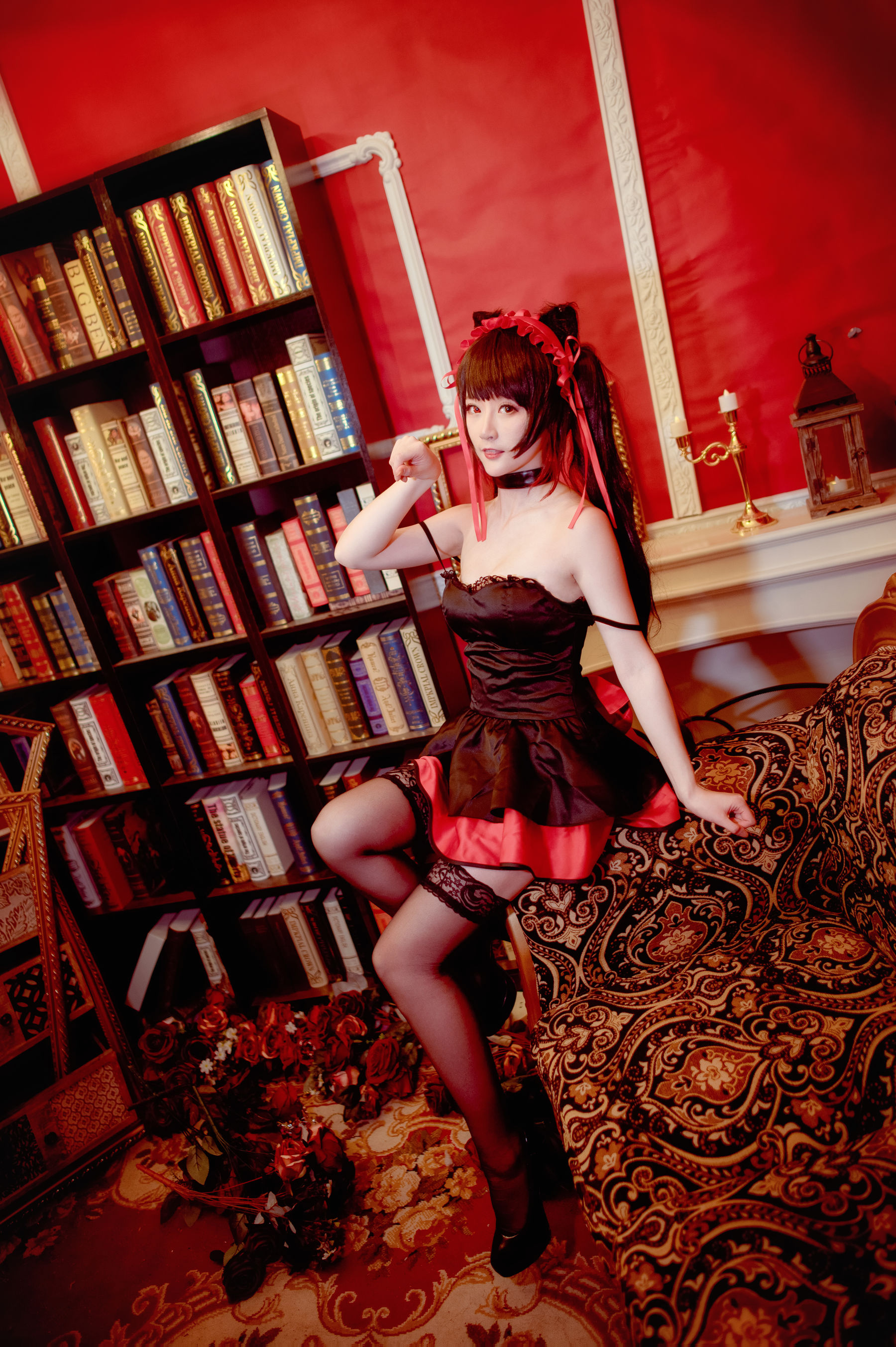 [Cosplay写真] 萌宠博主yui金鱼 – 时崎狂三 黑裙 [11P]-66COS