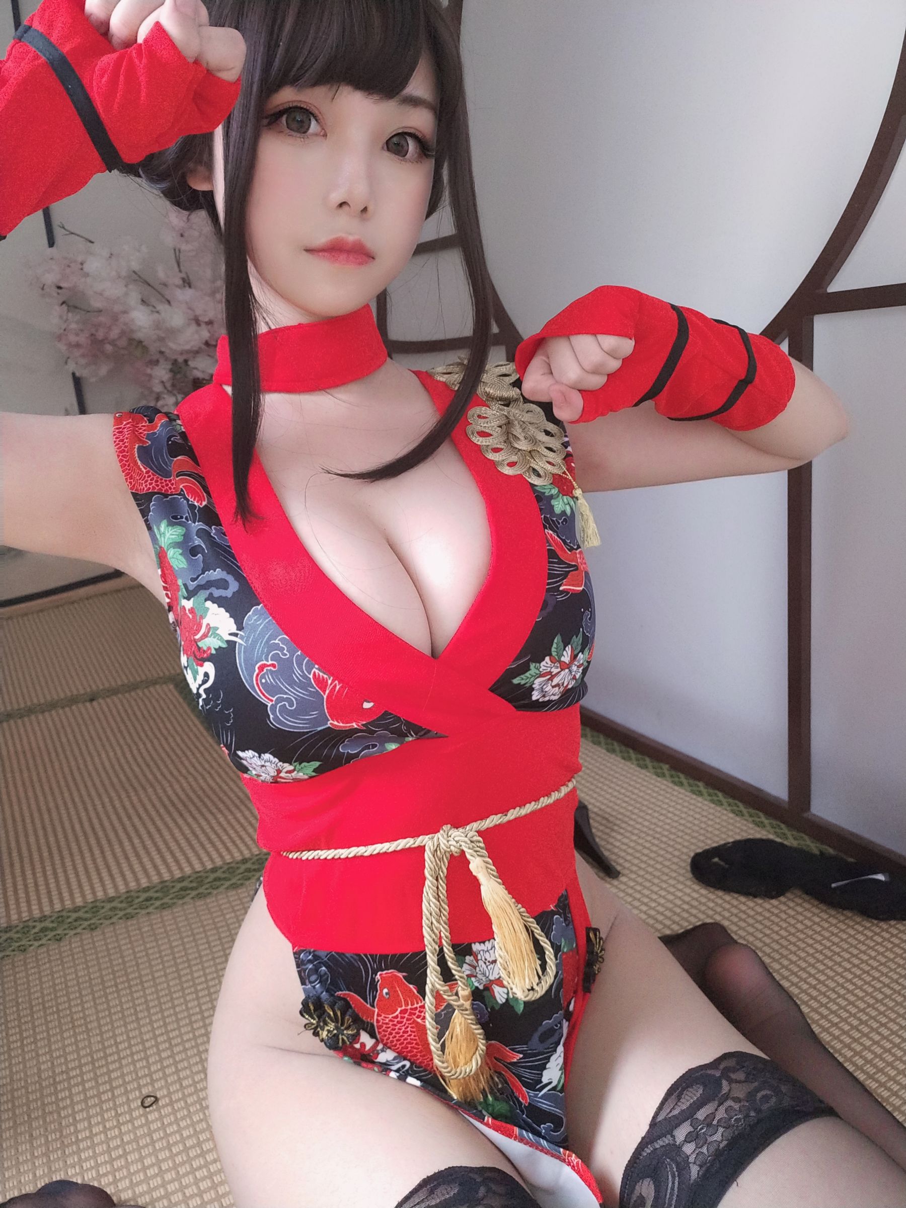 萌系小姐姐蜜汁猫裘 – 红武士 [40P]-66COS
