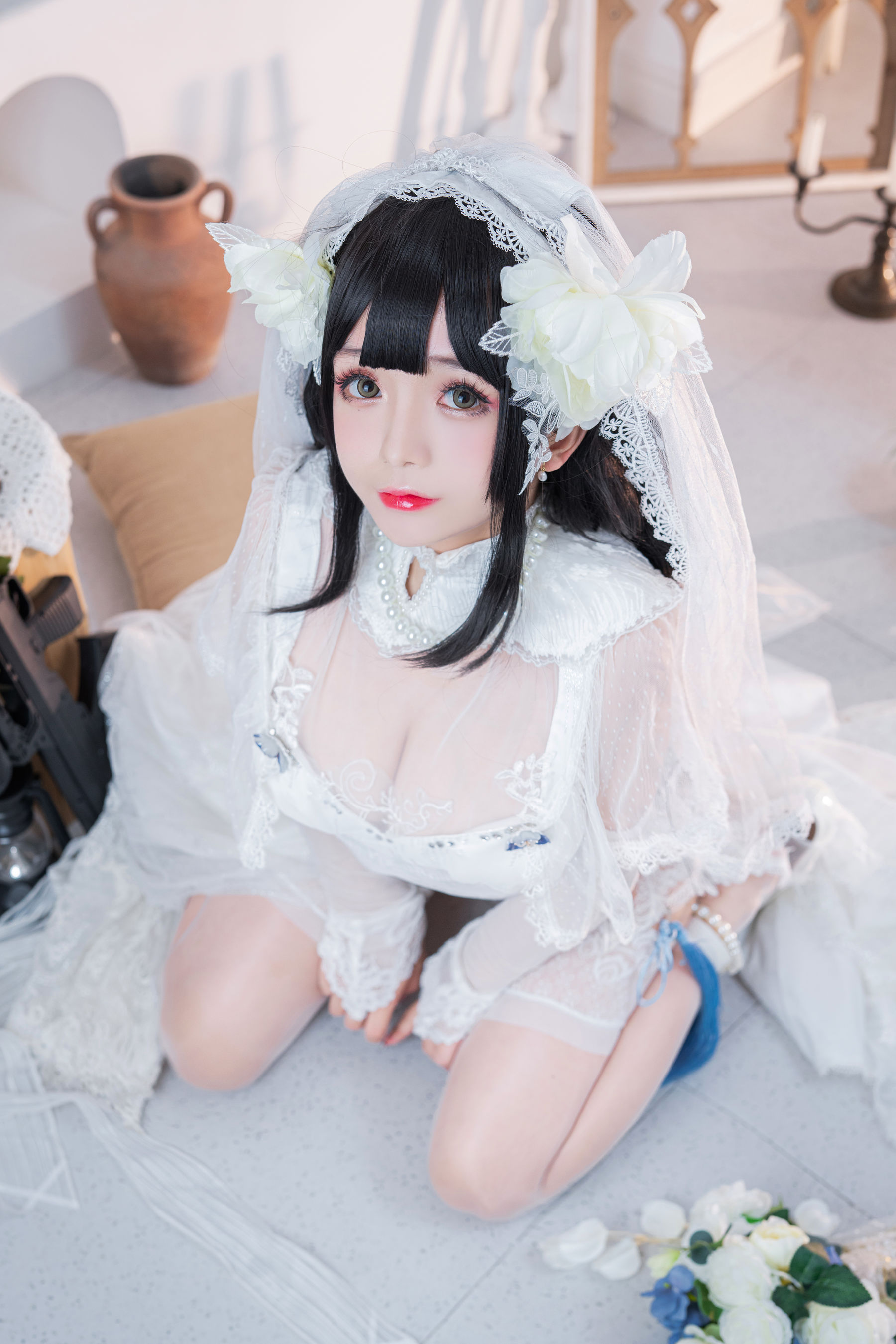 Cosplay日奈娇 – 95式婚纱 [50P]-66COS
