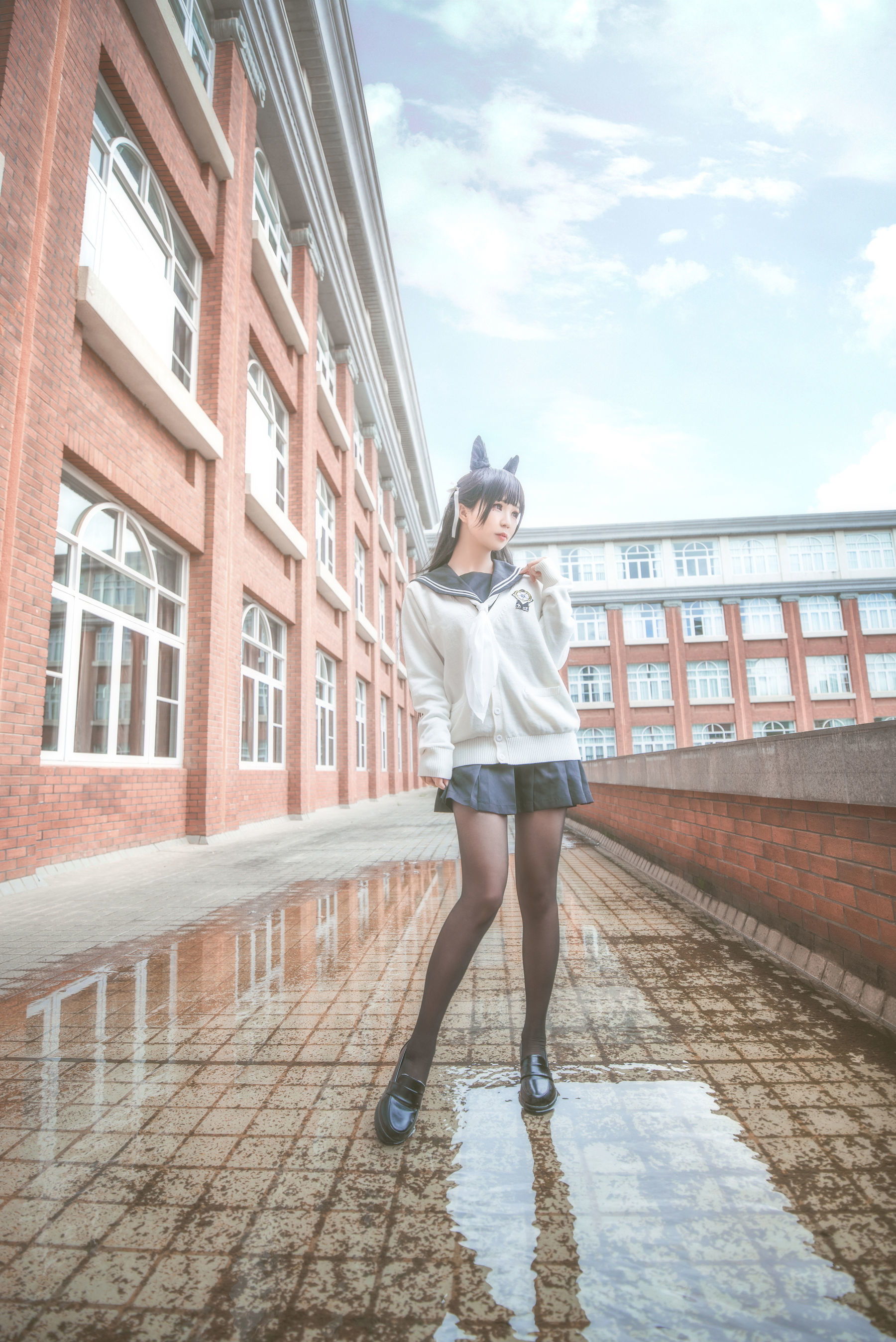 动漫博主北之北 – 碧蓝航线 爱宕JK [9P]-66COS