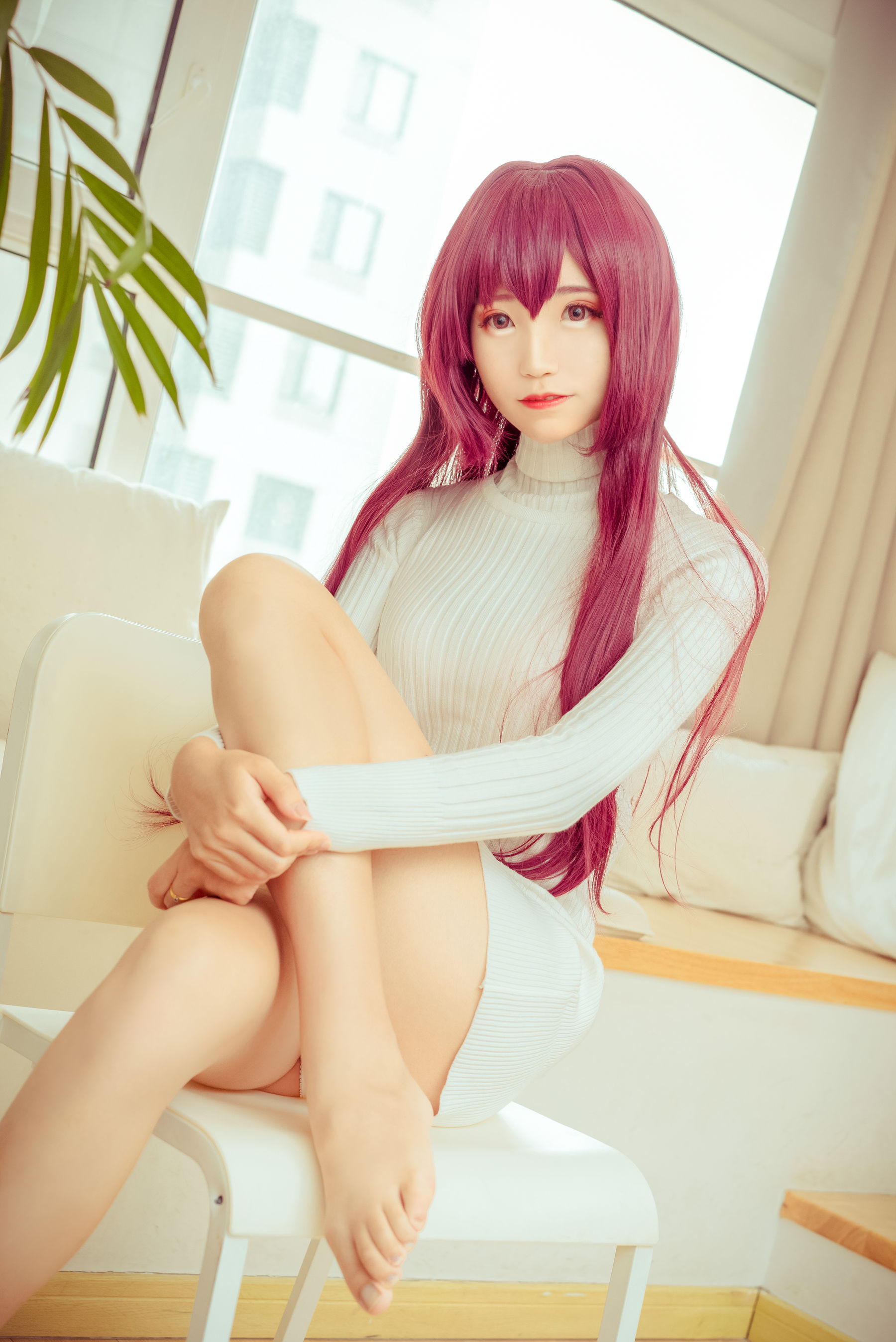 然理理 – 斯卡哈毛衣 [26P]-66COS