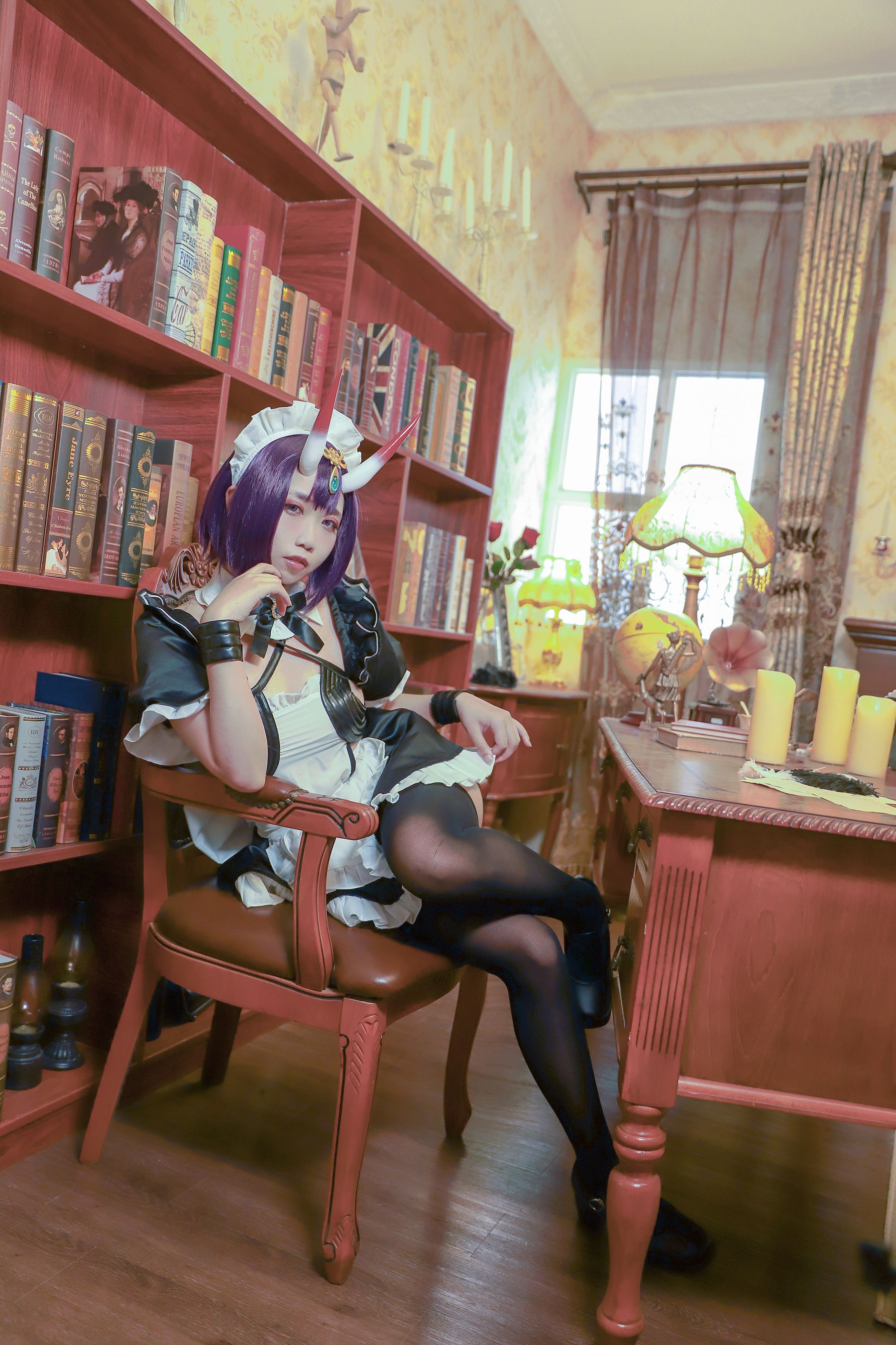 动漫博主贞子蜜桃oo – 酒吞童子 女仆 [21P]-66COS