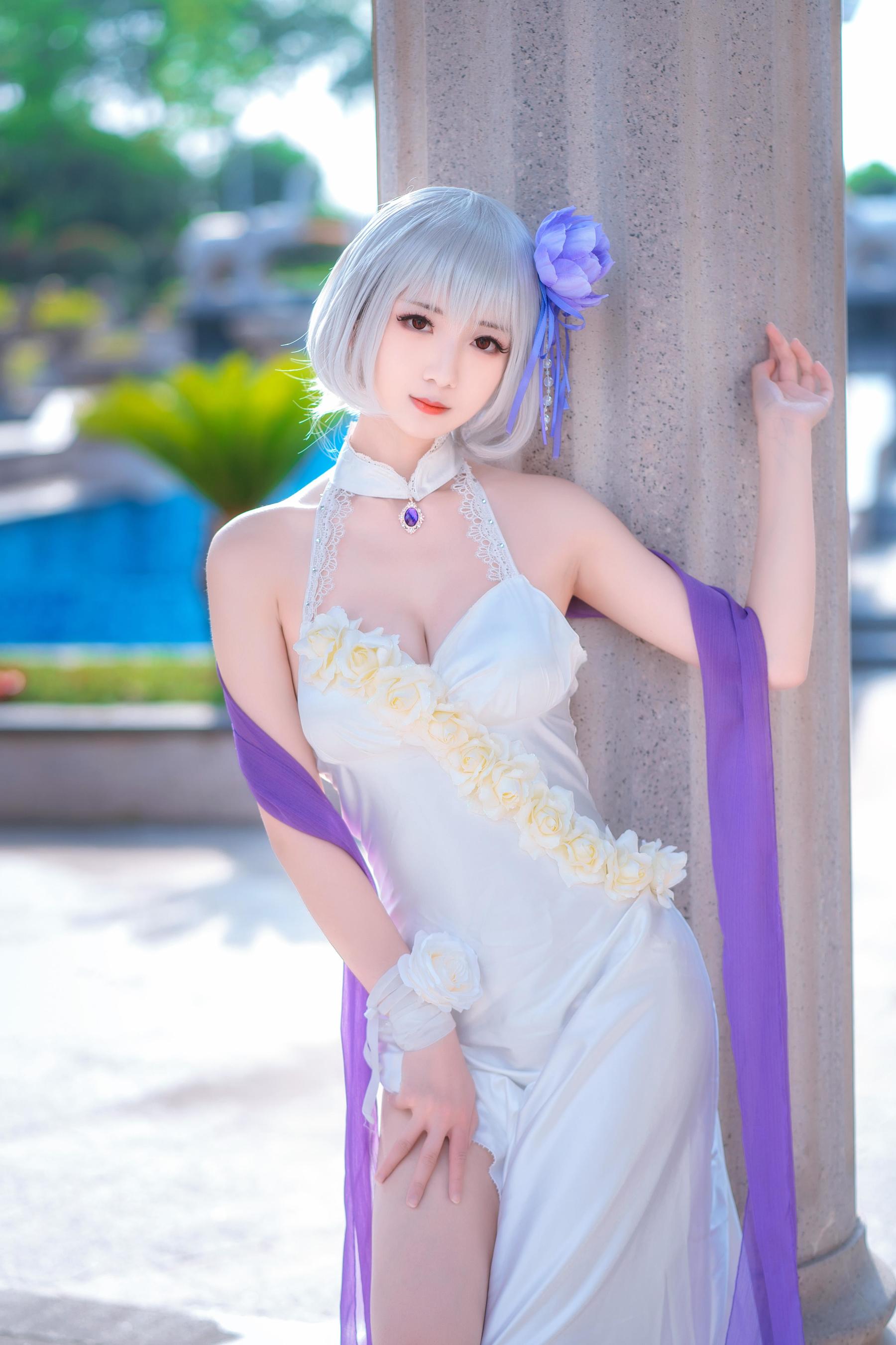 [Cosplay写真] 小姐姐弥音音ww – 天狼星 纯白蔷薇 [8P]-66COS