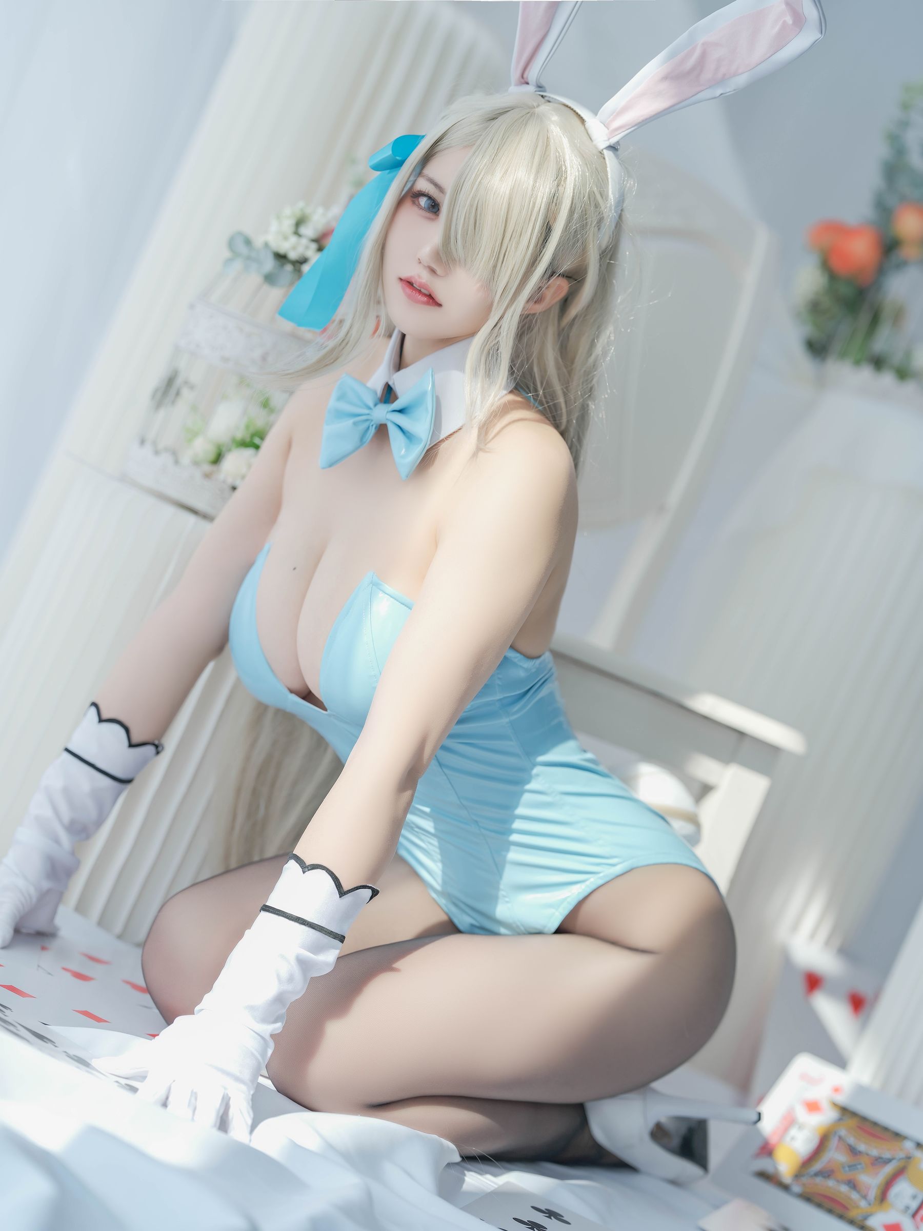 动漫博主小仓千代w – 明日奈 兔女郎 [22P]-66COS