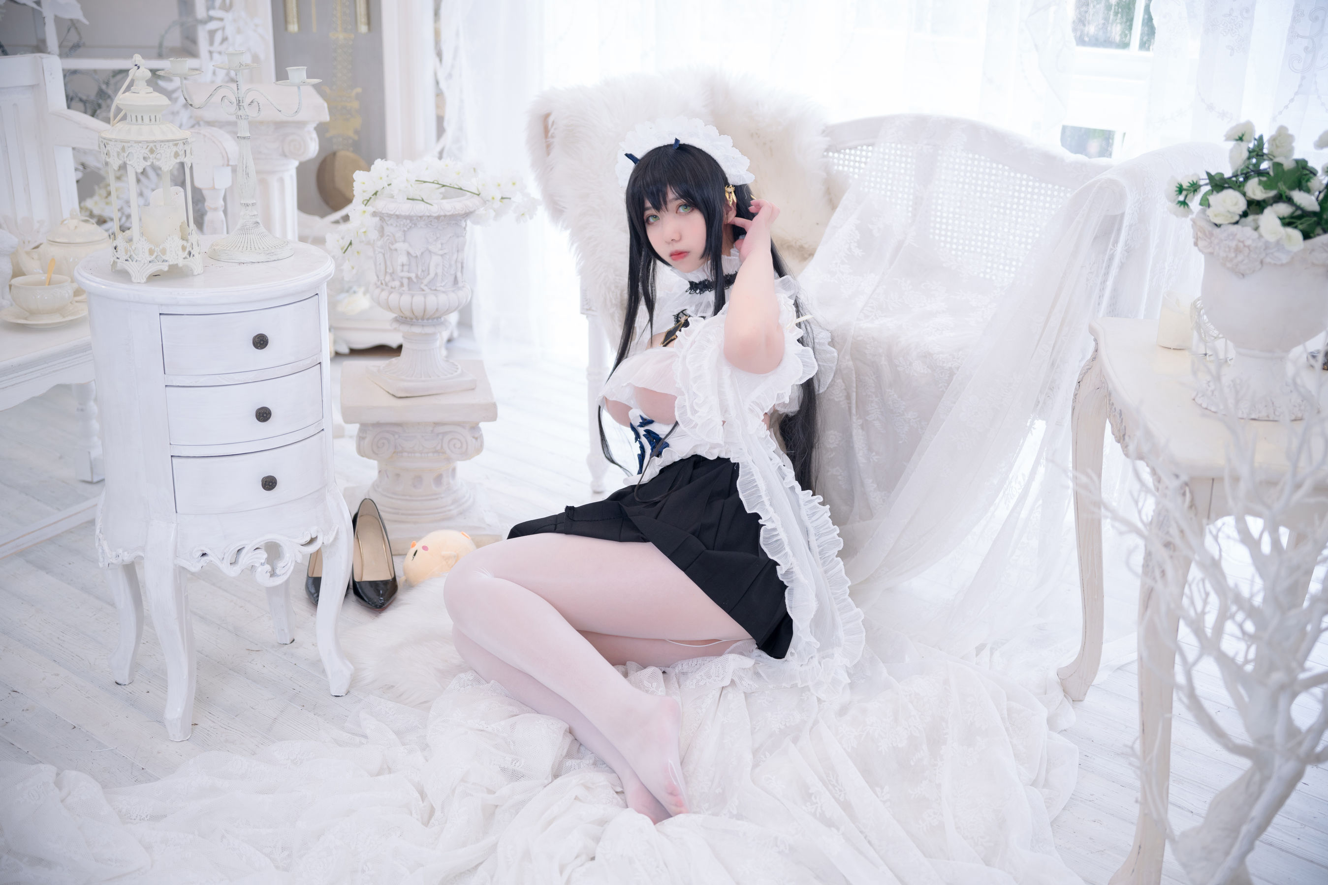 Meroko_魅瞳 – 碧蓝航线 不挠女仆没干劲的小姐姐 [53P]-66COS