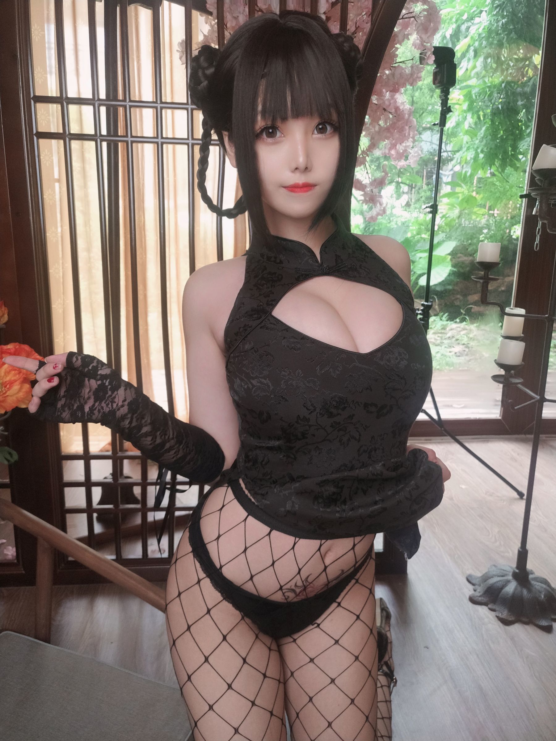 萌系小姐姐蜜汁猫裘 – 皮衣舞娘 [45P]-66COS