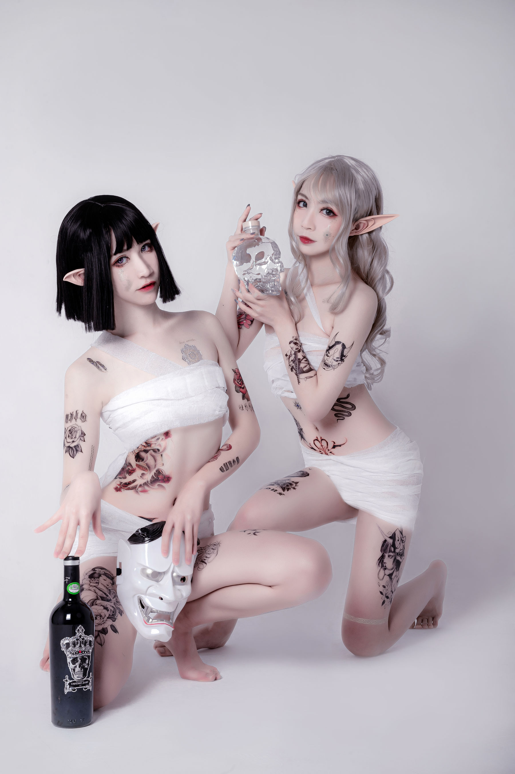 动漫博主阮邑_Fairy – 绑带和武士 [41P]-66COS