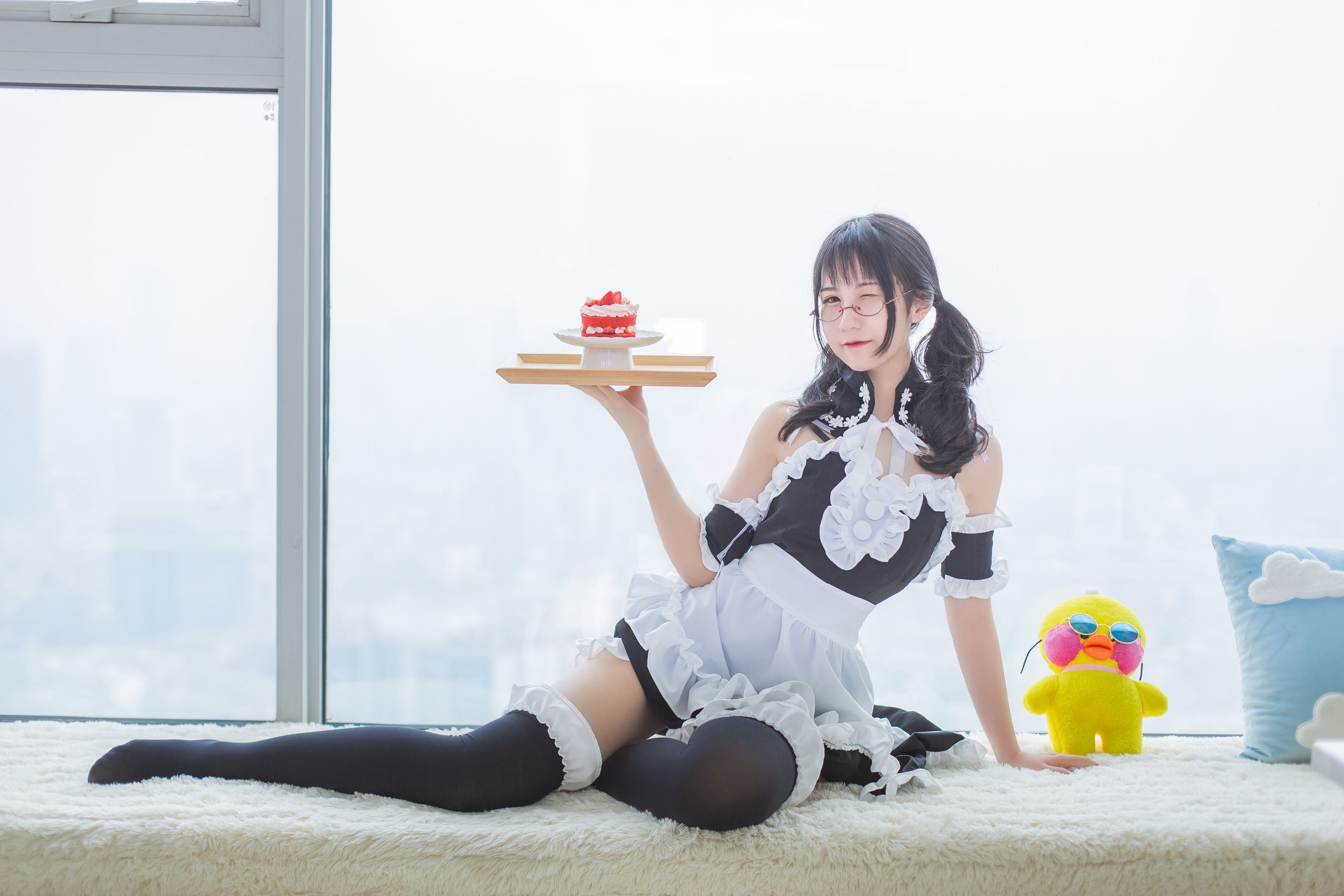 [萝莉COS] 逐月su – 女仆 [54P]-66COS