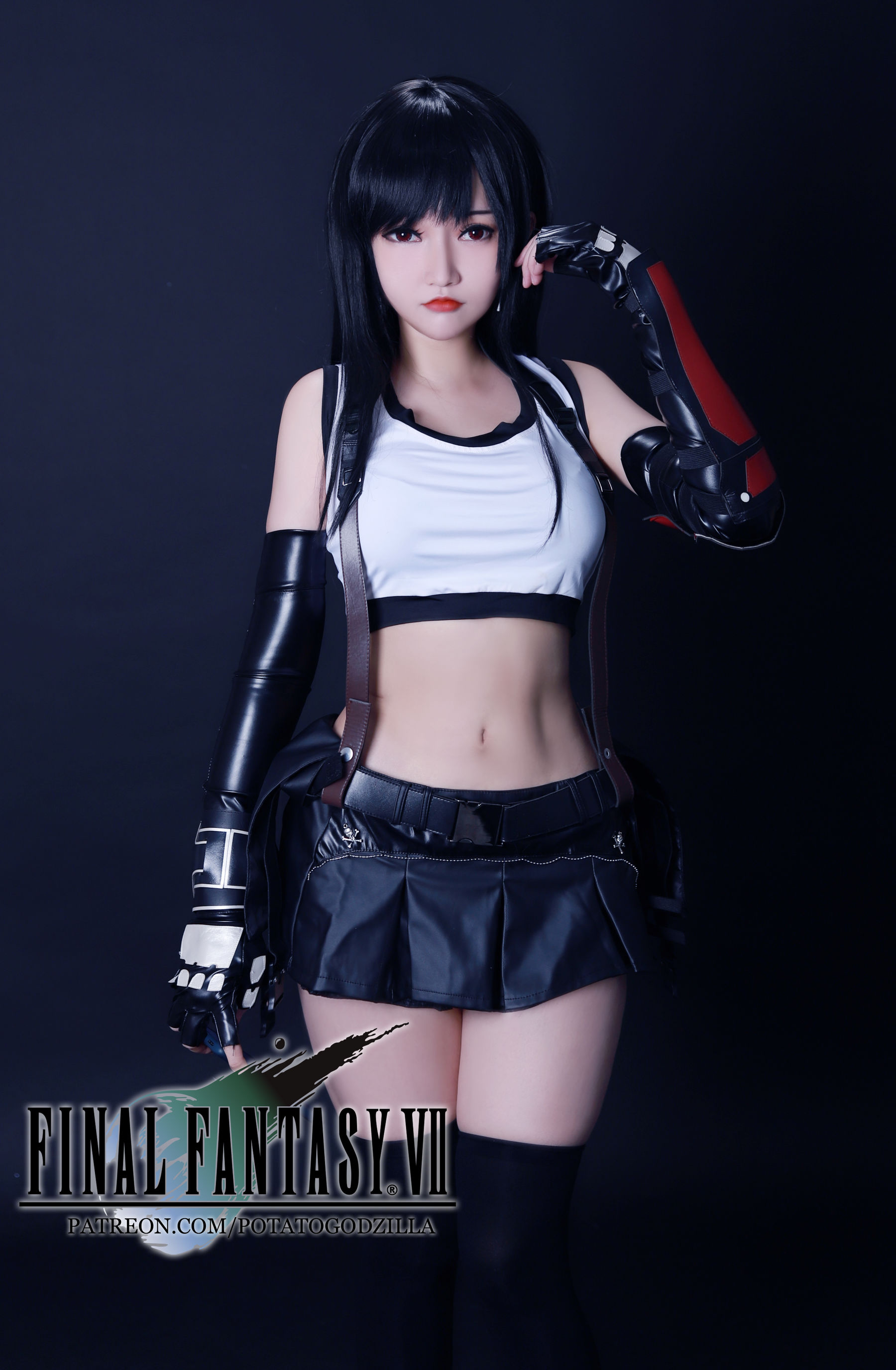 Coser小姐姐Potato Godzilla – Tifa [97P]-66COS