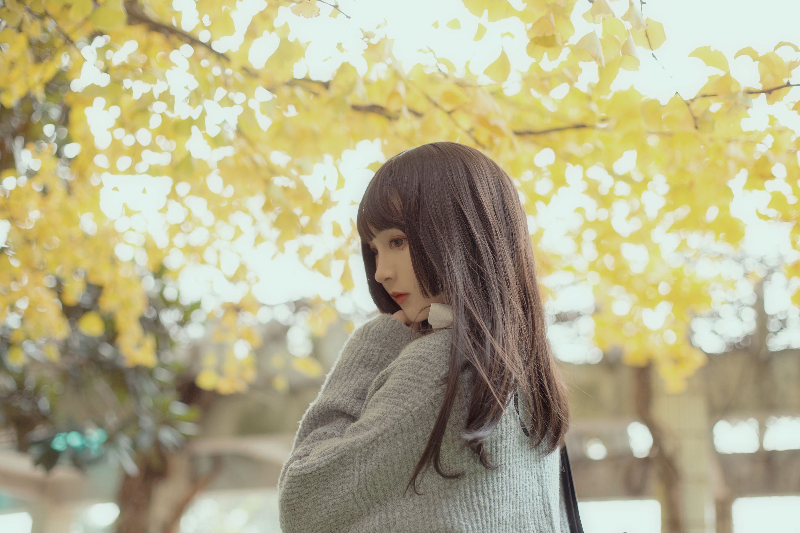 [Cosplay写真] 二次元美女古川kagura – 银杏树下 [21P]-66COS