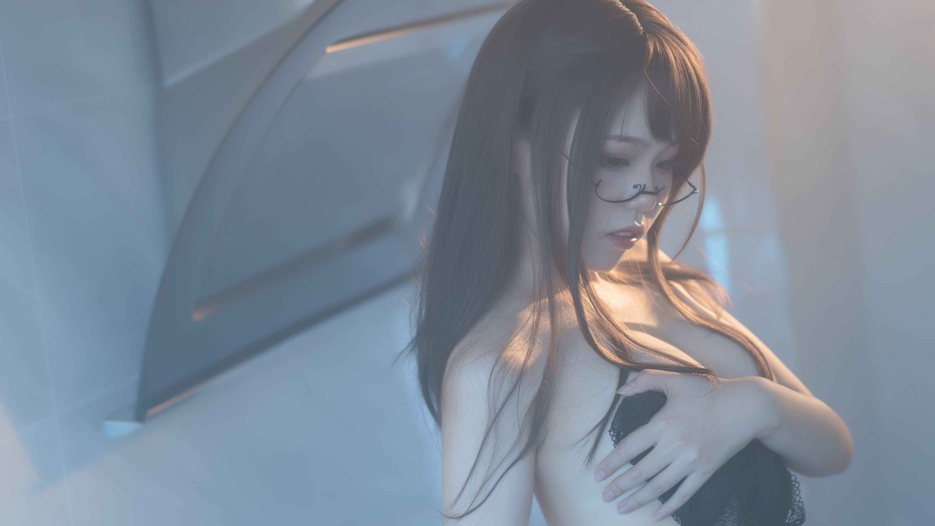 七月喵子 – 眼镜娘1号 [21P]-66COS