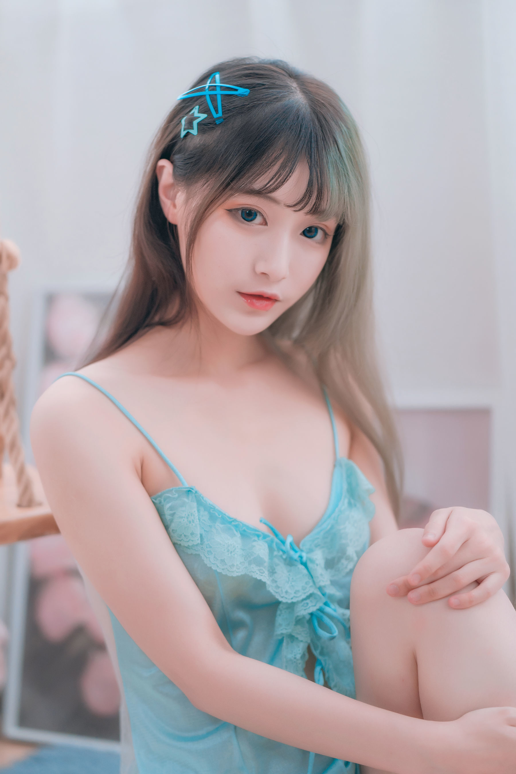动漫博主铁板烧鬼舞w – 露背 [20P]-66COS