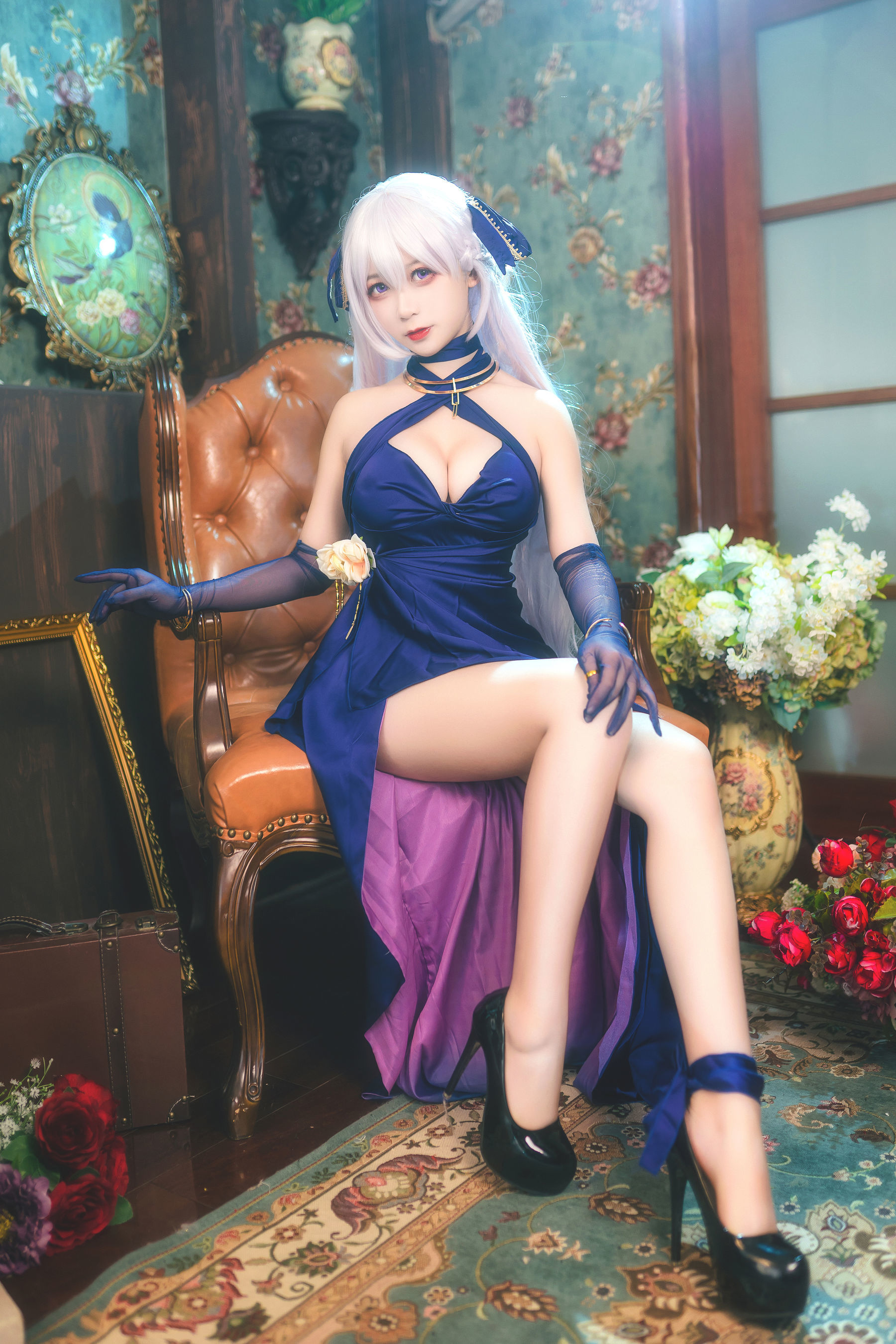 动漫博主樱落酱w 贝法礼服 [12P]-66COS
