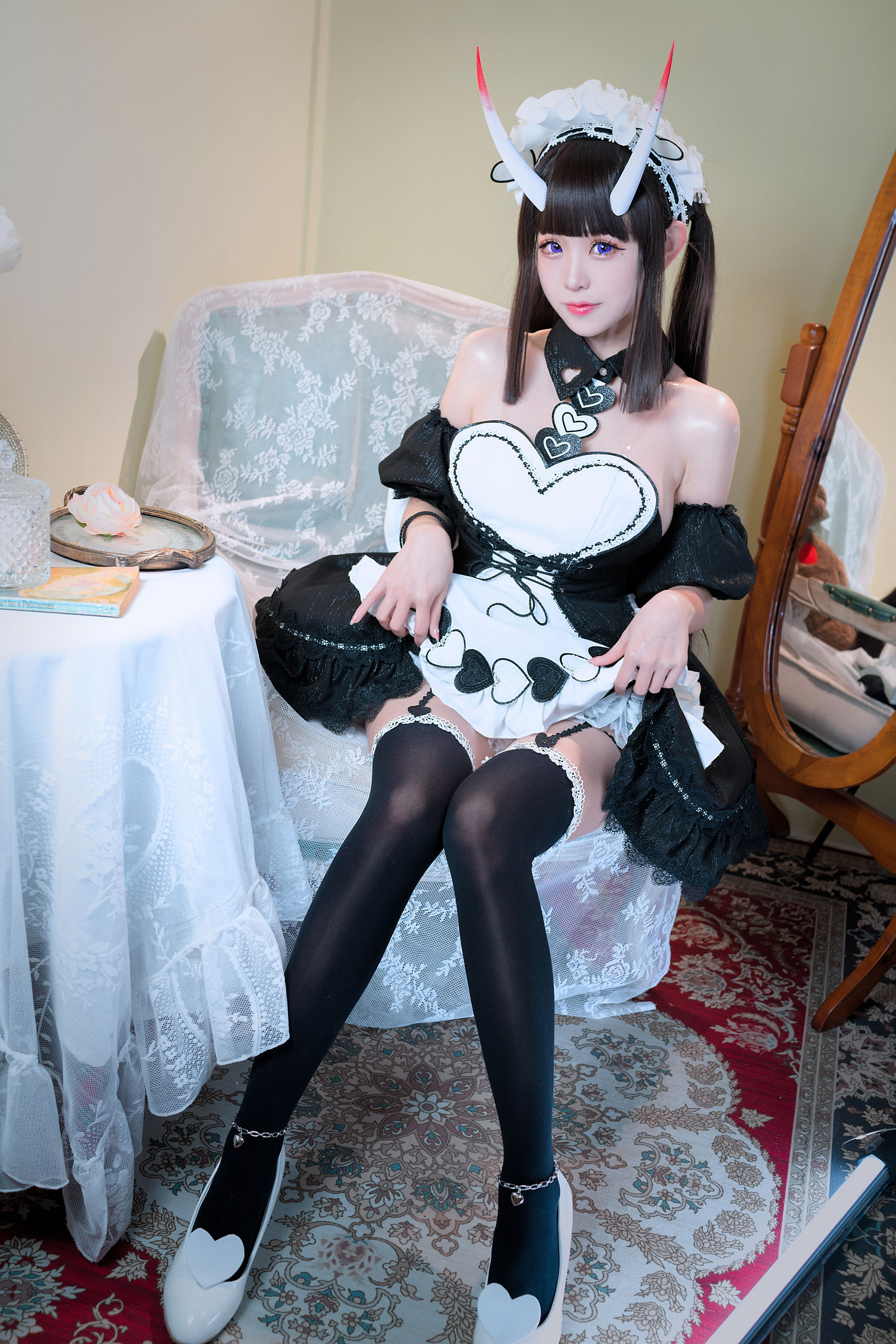 miko酱ww – 碧蓝航线 能代女仆 [36P]-66COS