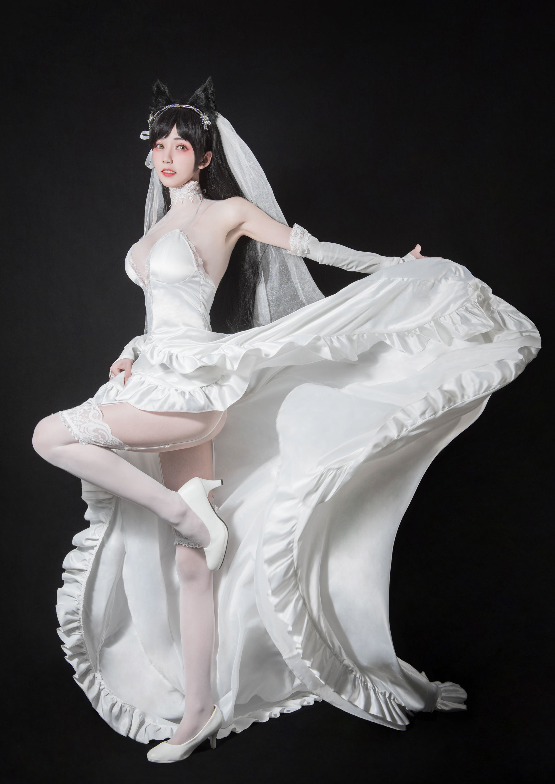 [萝莉COS] 小妖精你的负卿 – 爱宕花嫁 [9P]-66COS