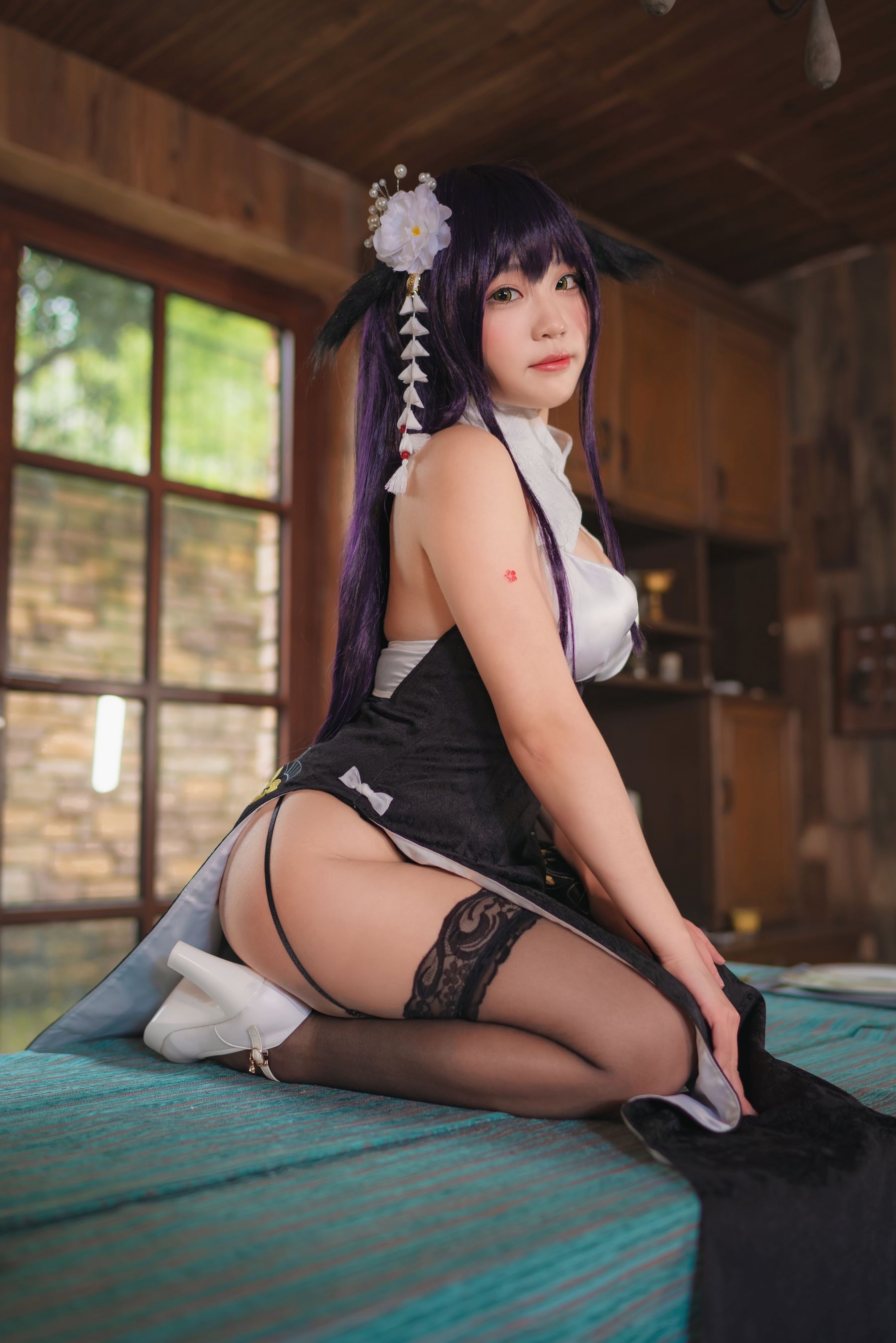 动漫博主Mime弥美 – 碧蓝航线 吾妻 旗袍 [9P]-66COS