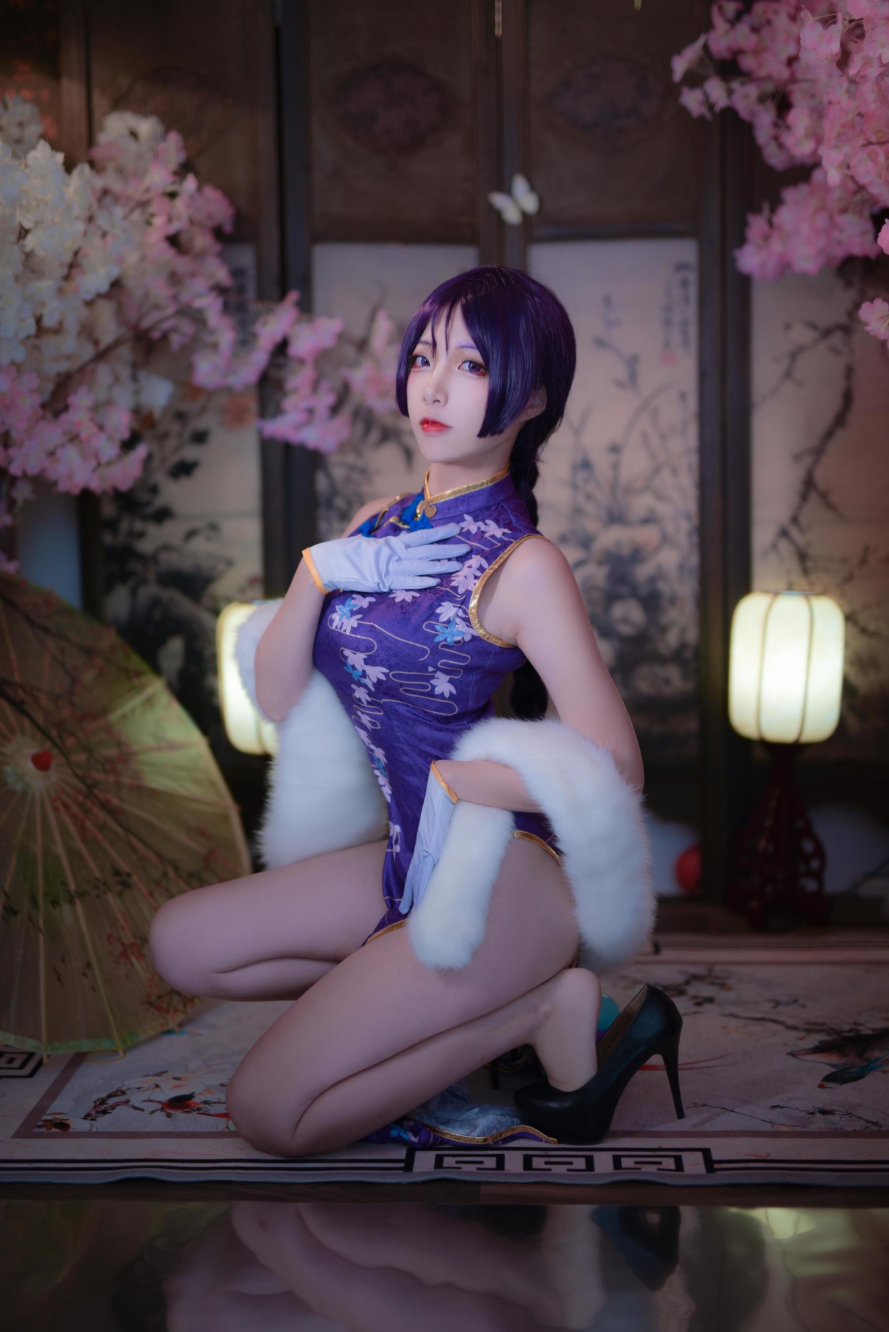人气Coser二佐Nisa Fate奶光旗袍 [20P]-66COS