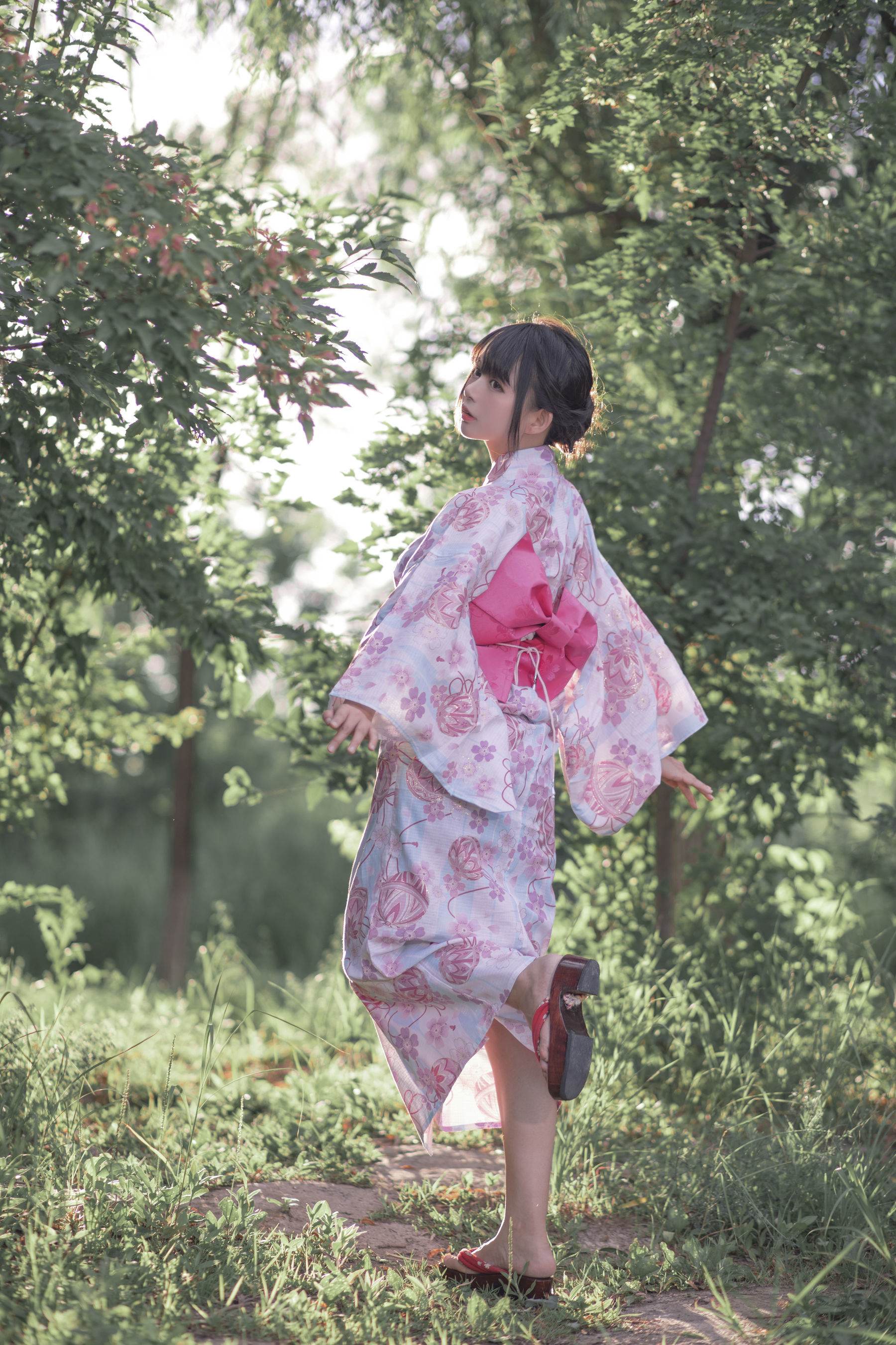 大眼萌妹黑猫猫OvO 和服超进化 [14P]-66COS