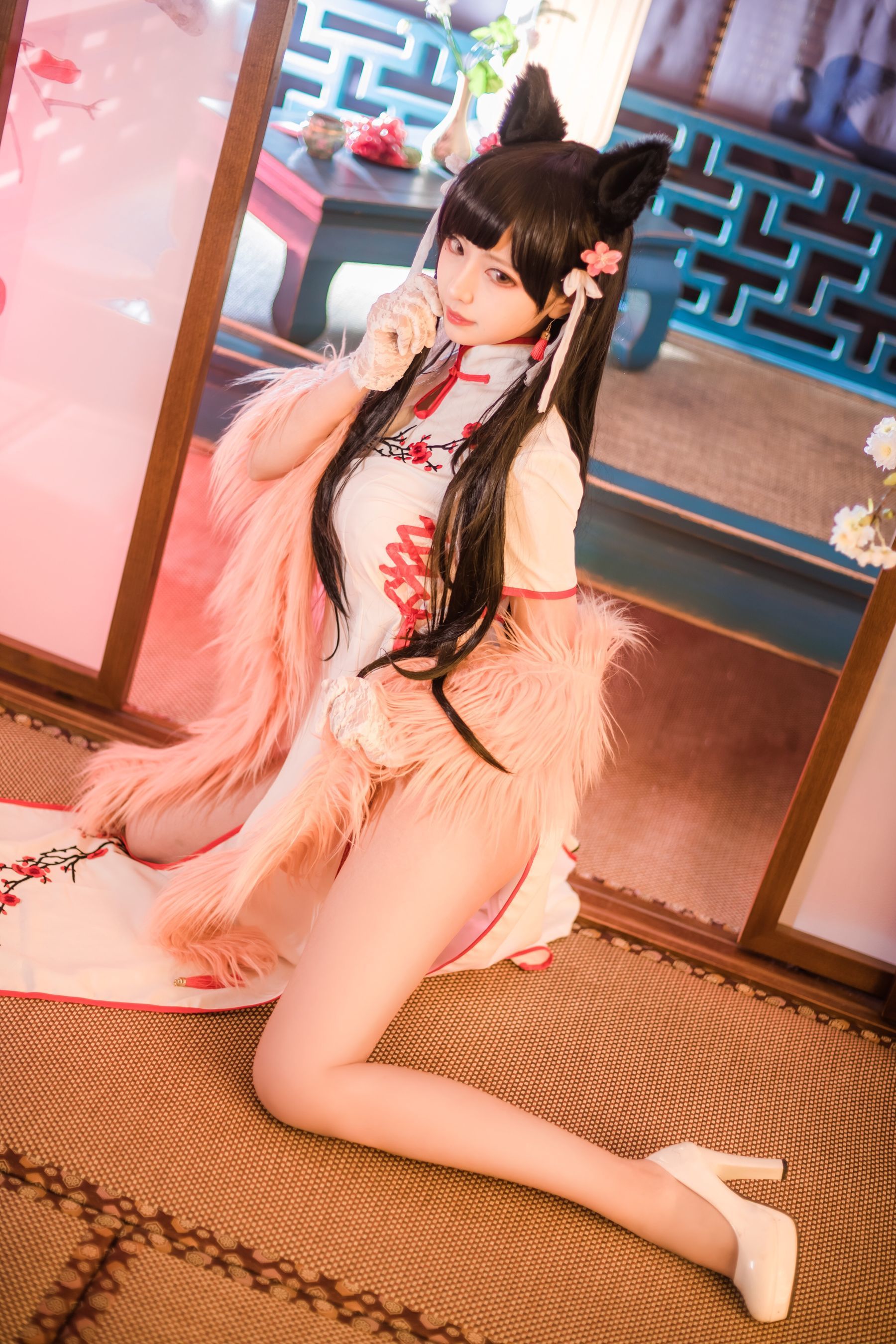 [萝莉COS] Shika小鹿鹿 – 爱宕旗袍 [30P]-66COS