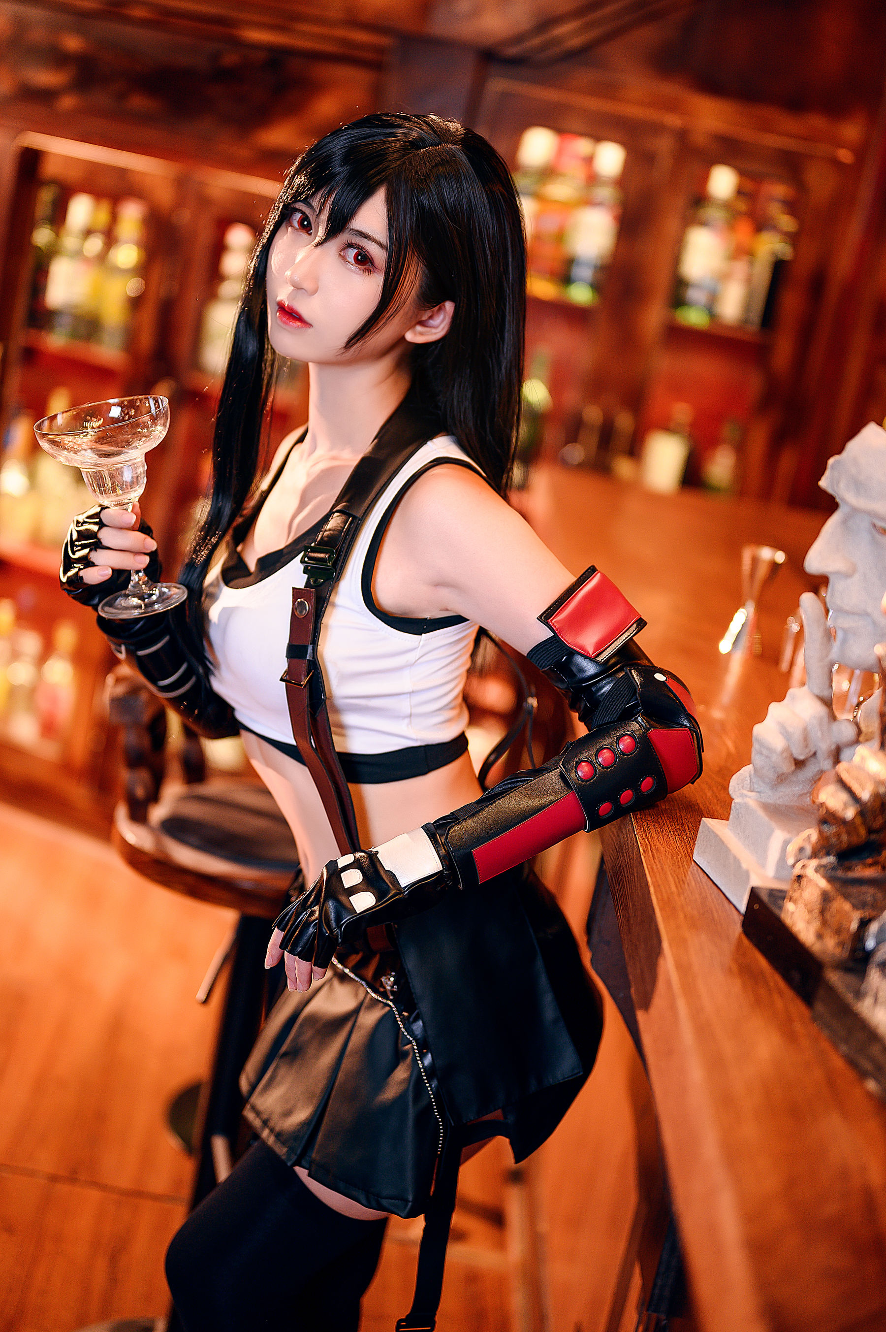 超人气Coser鳗鱼霏儿 – 蒂法战斗服 [41P]-66COS