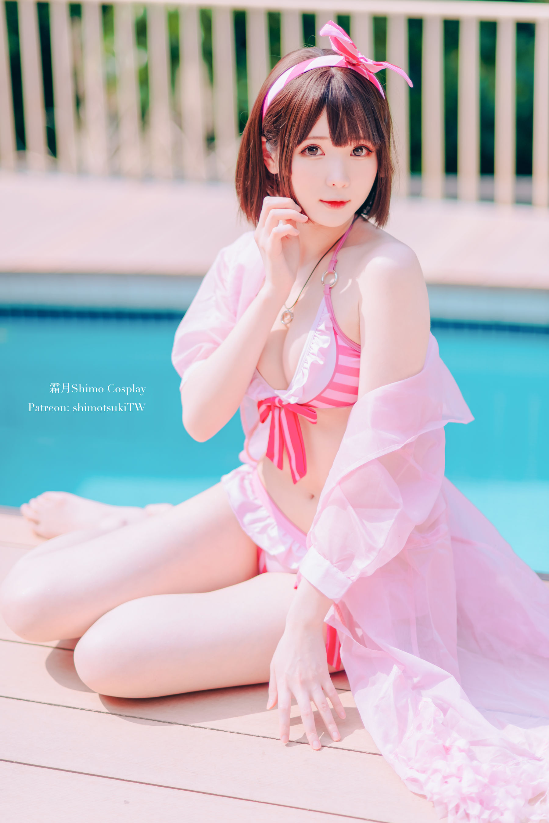 微博妹纸霜月shimo – 加藤惠泳衣 [19P]-66COS