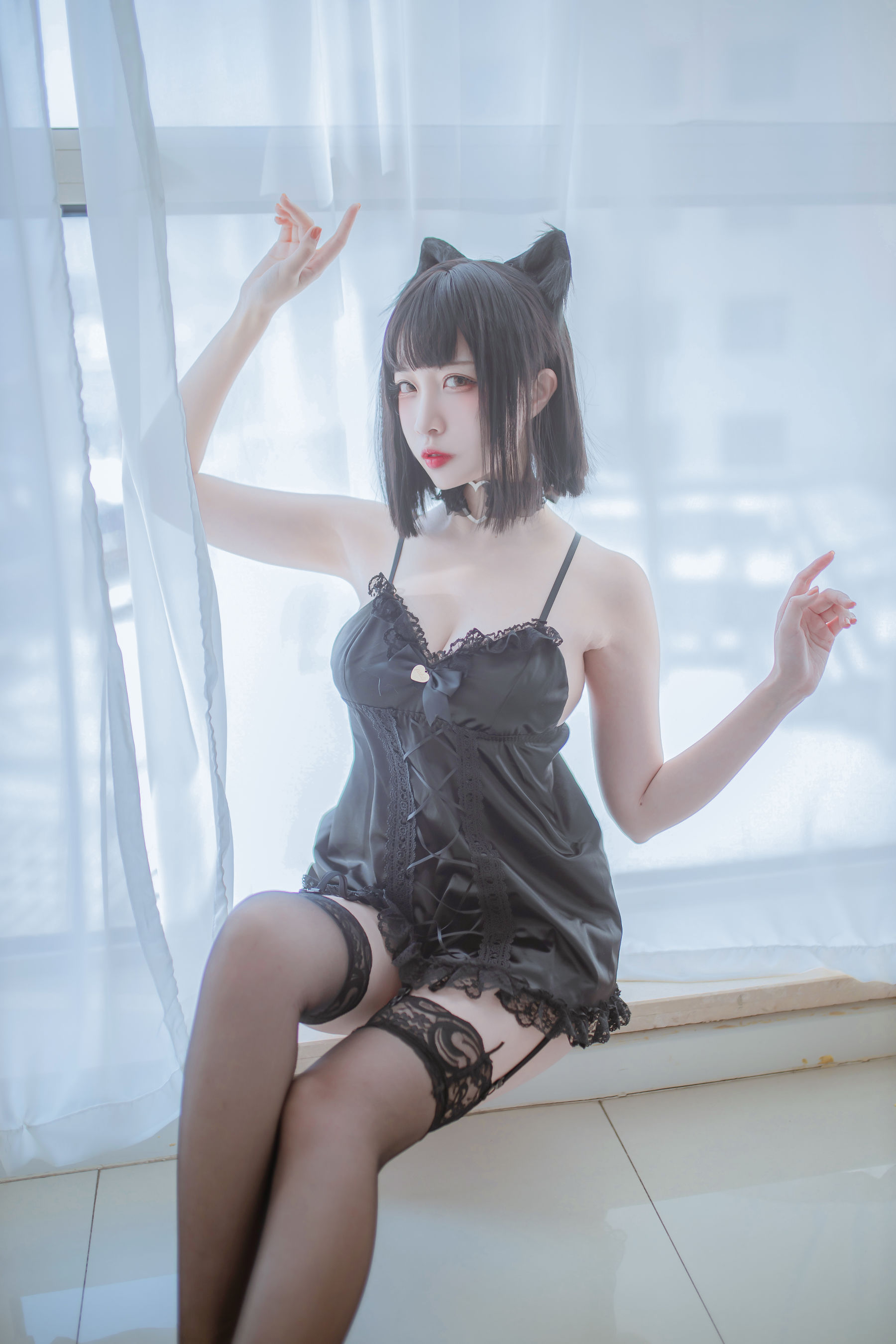 Cosplay日奈娇 私房双人猫耳 [43P]-66COS