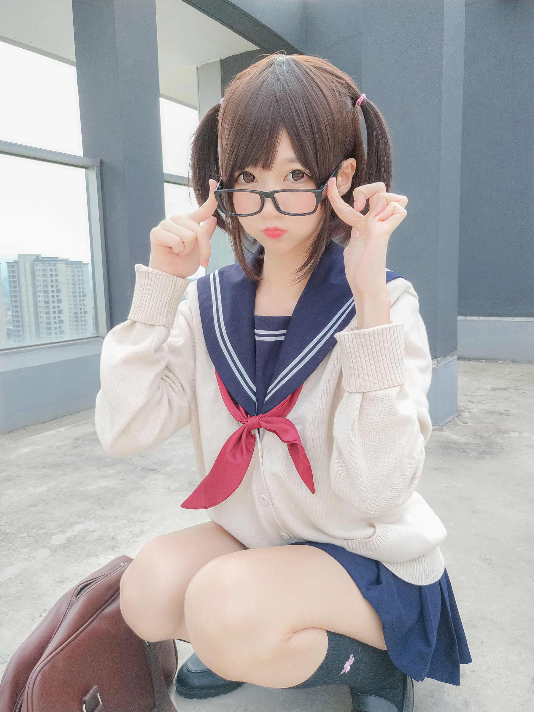 [Cosplay写真] NAGISA魔物喵 – 海军JK风 [40P]-66COS