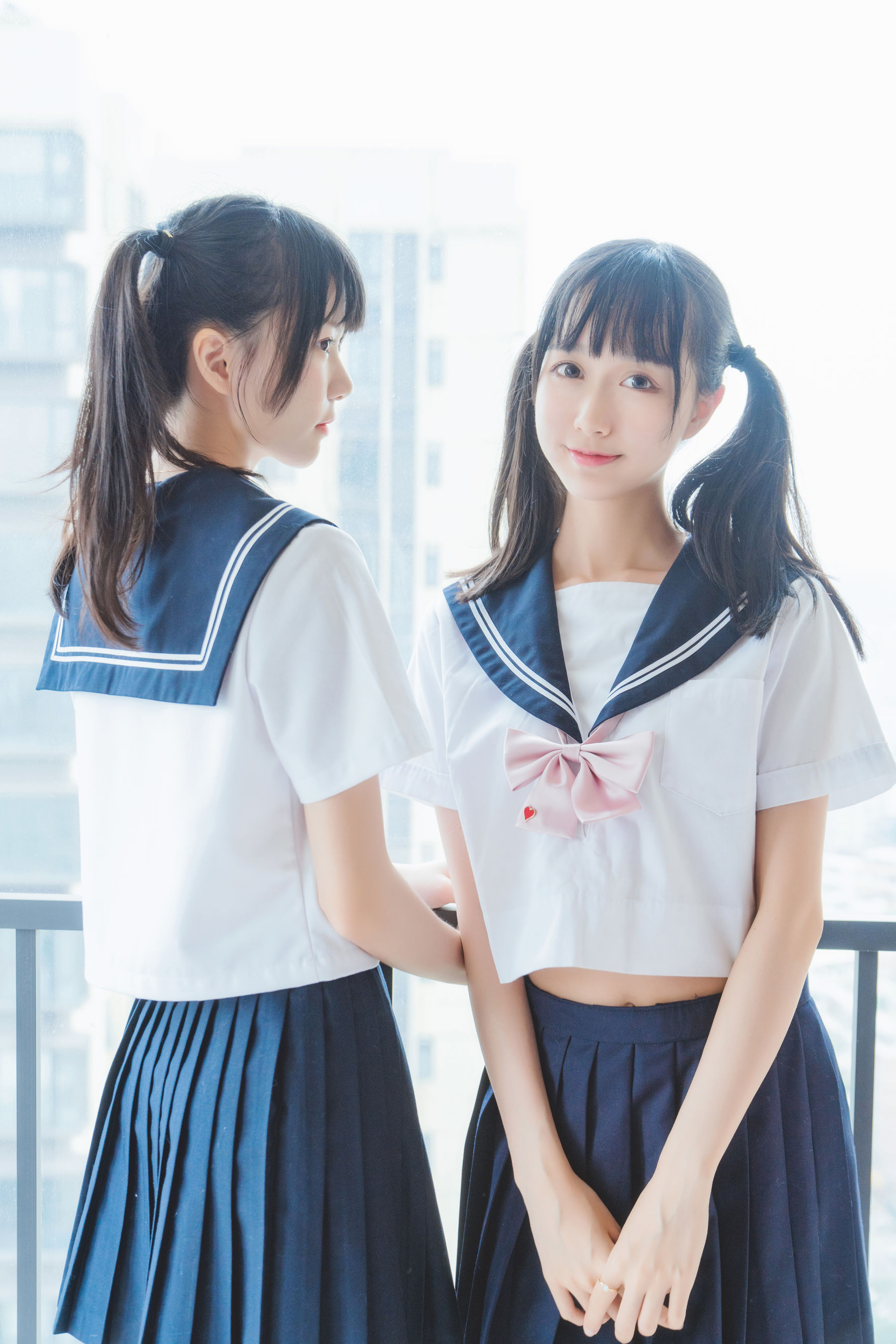 萌系小姐姐木绵绵OwO&桜桃喵 她(制服×制服) [38P]-66COS