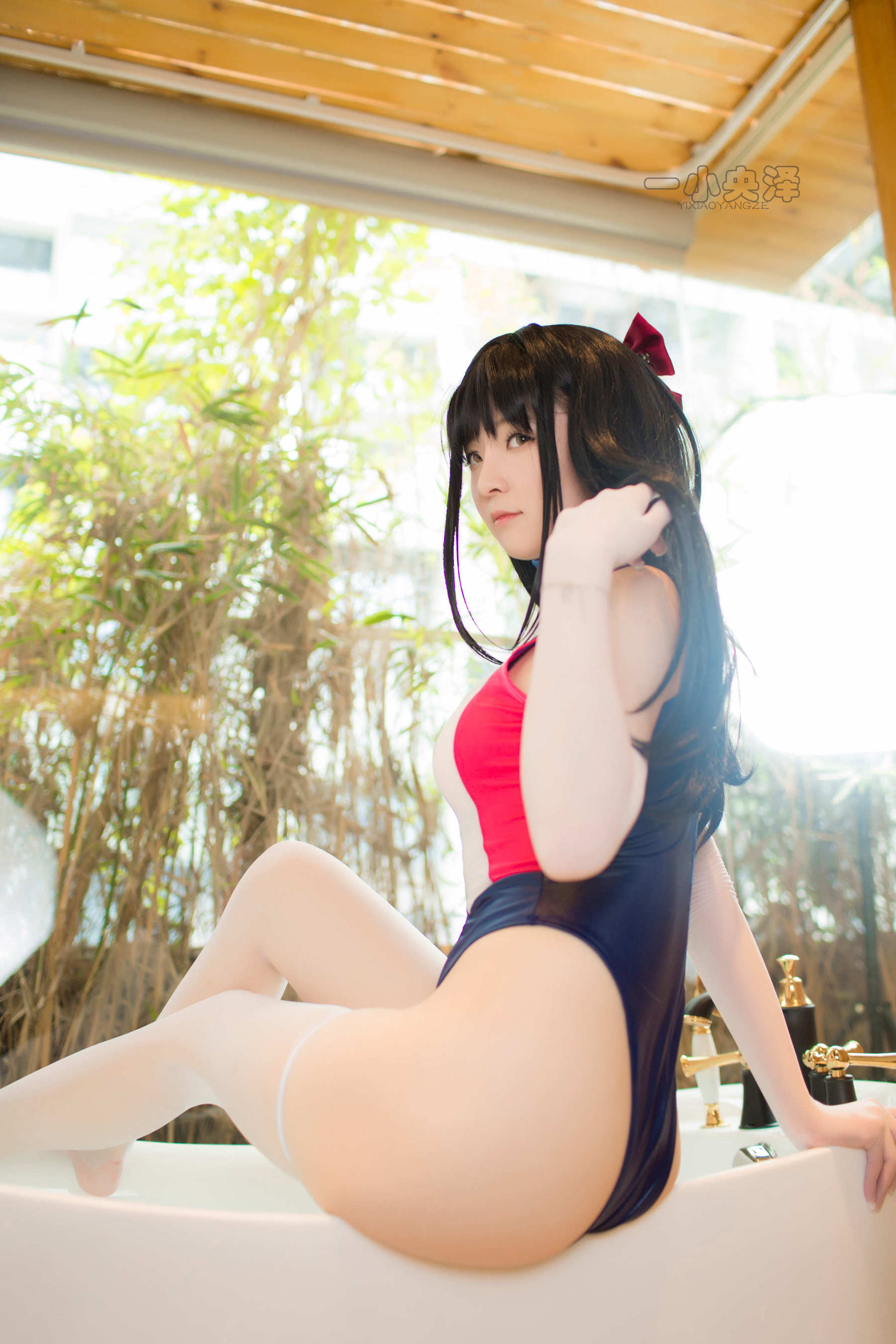 [萝莉COS] 一小央泽 – 猫女泳衣 [33P]-66COS