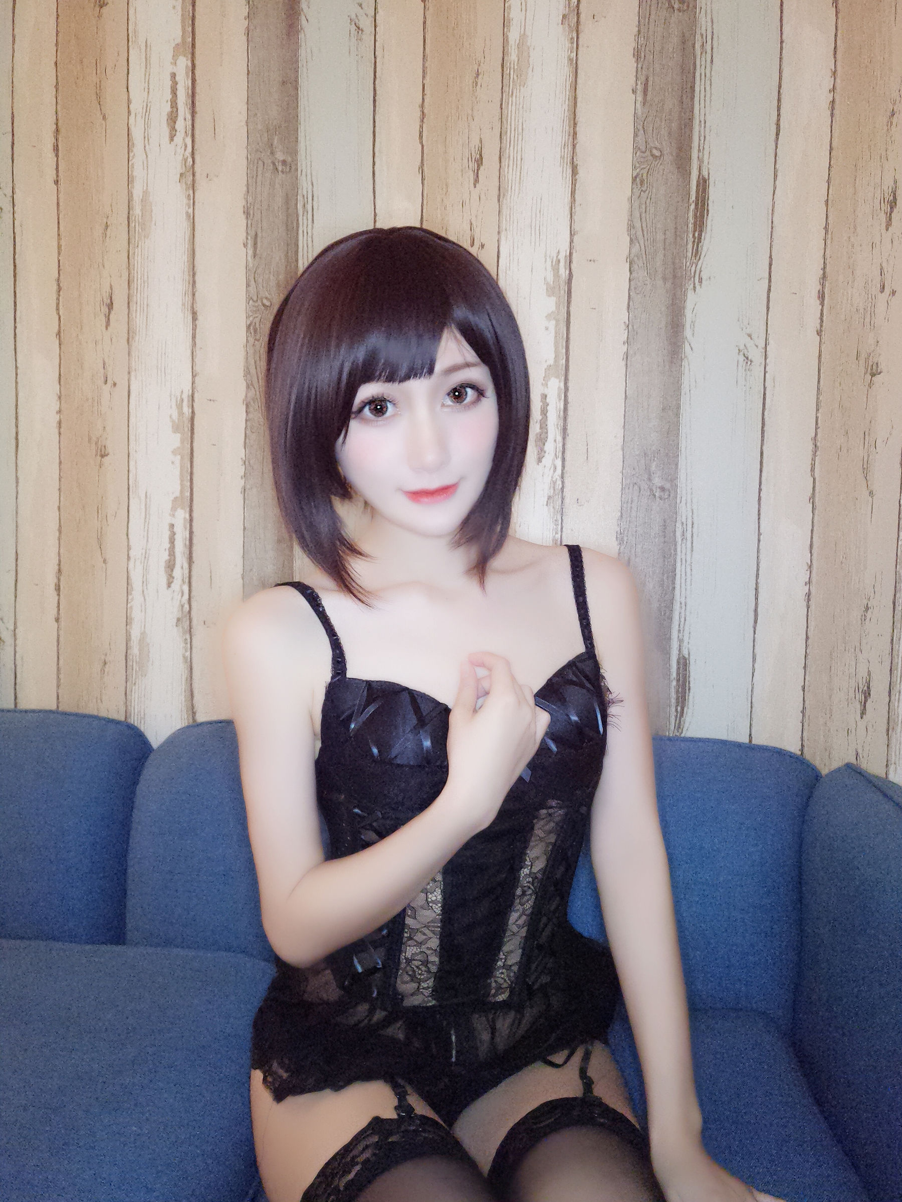 木之本果 – 黑色情趣内衣 [22P] 插图5