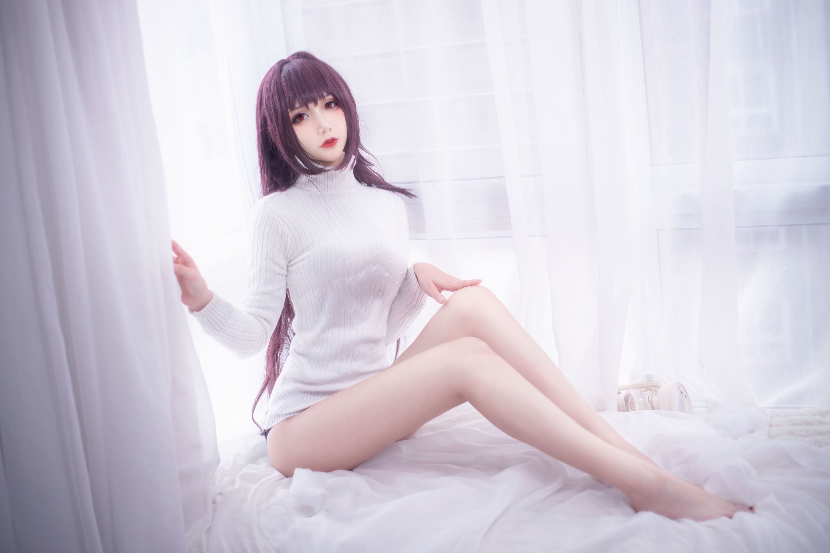 COS妹子仙九Airi – 斯卡哈毛衣 [21P]-66COS