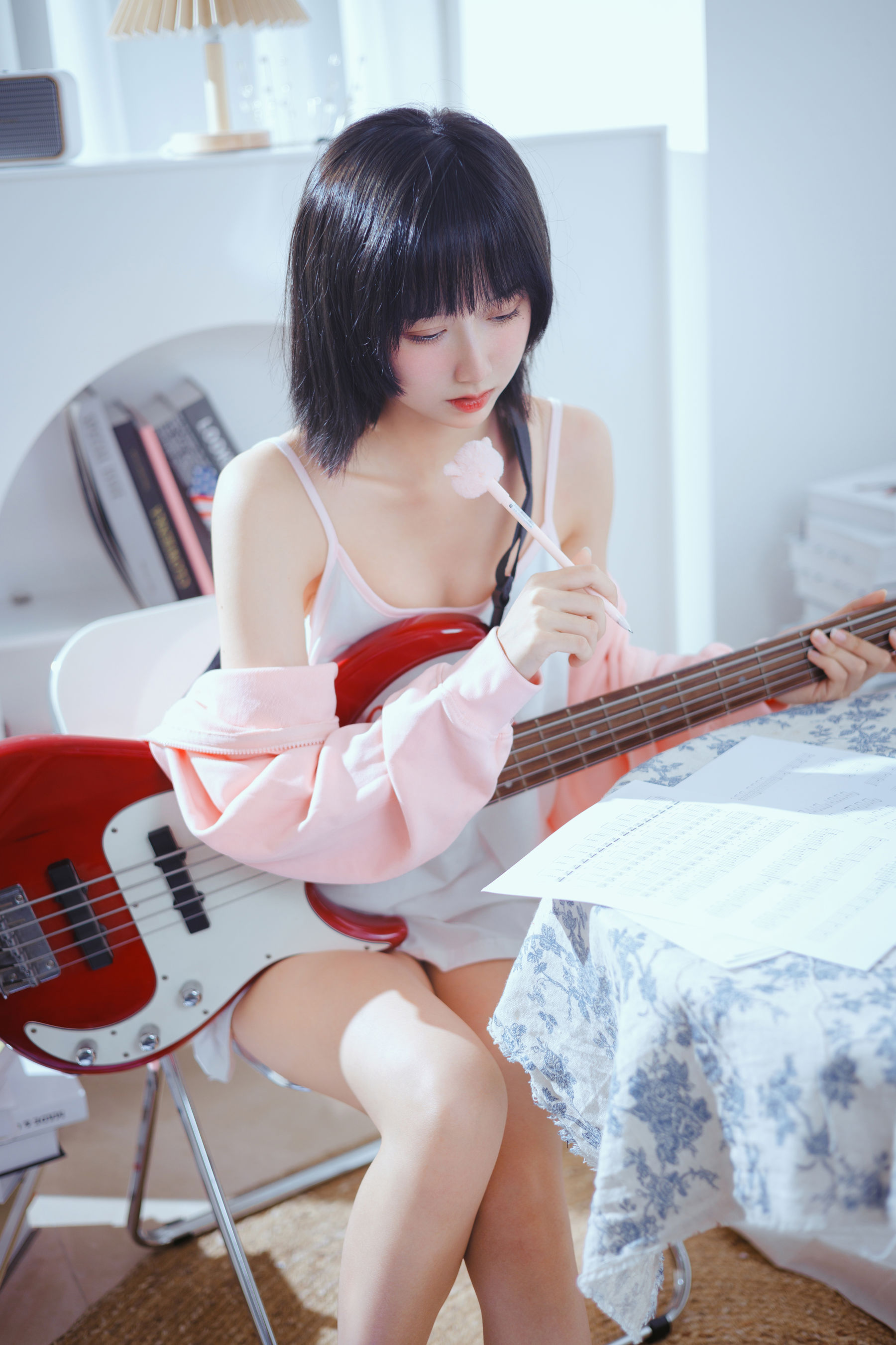 萌系小姐姐木绵绵OwO – 贝斯与妹妹 [53P] 插图4