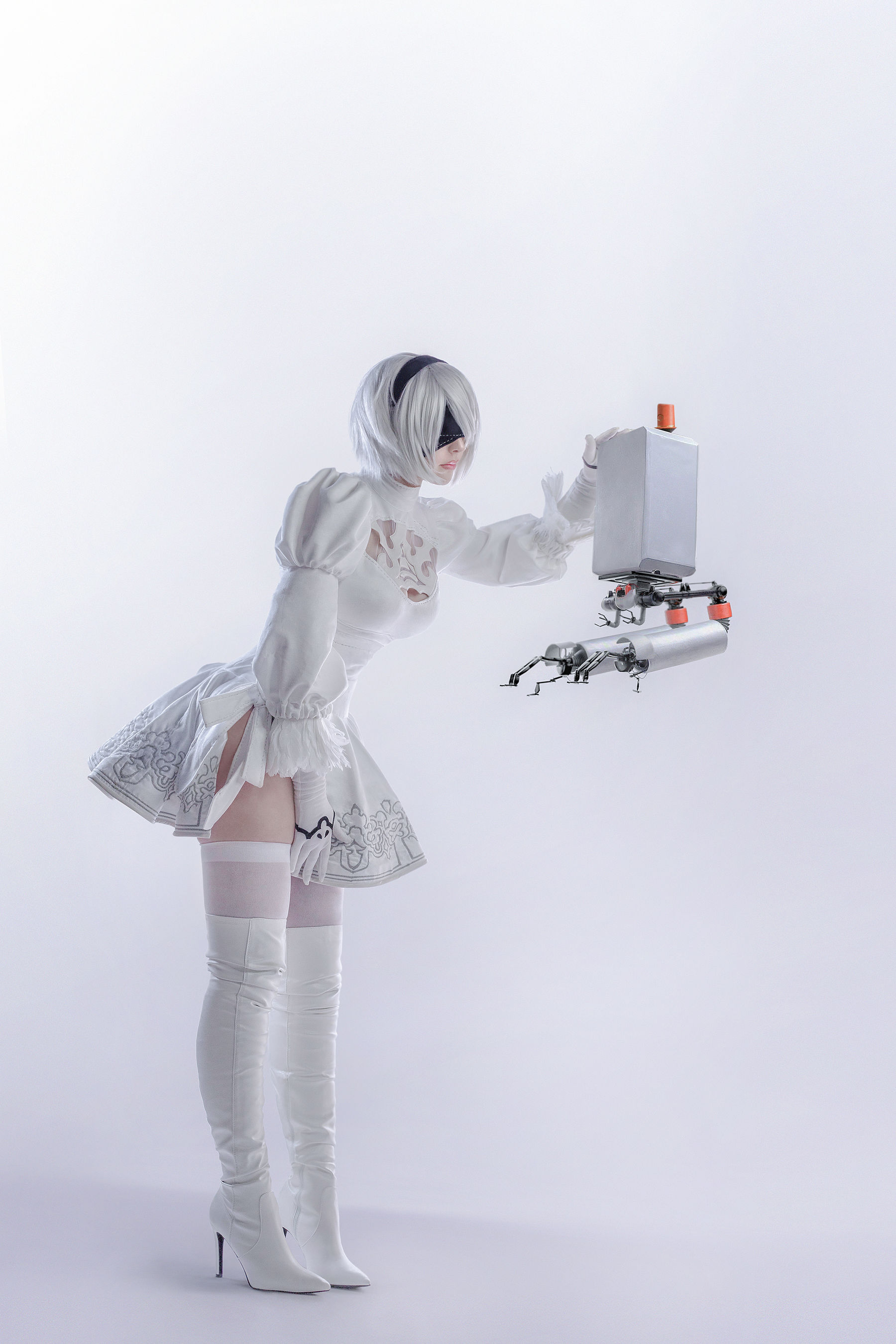 国外美女SayaTheFox – 2B White Dress [10P]-66COS