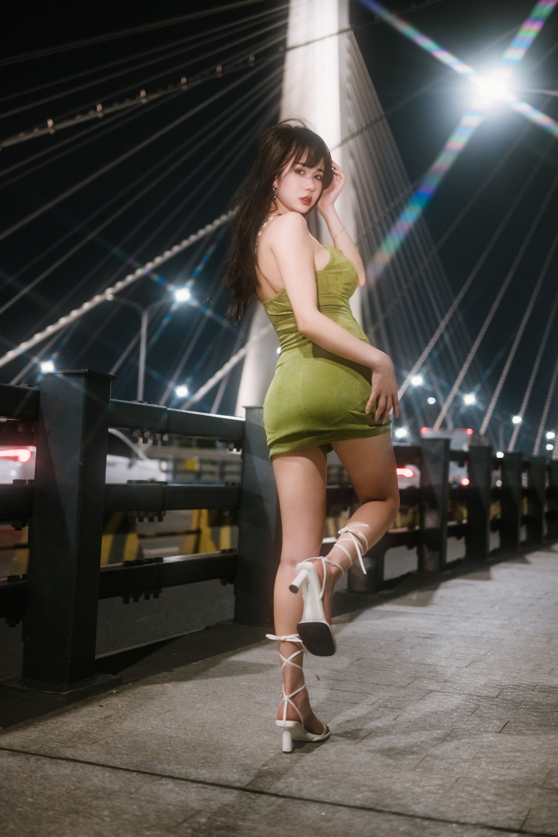 Tina很妖孽呀 – 绿色连衣裙 [35P]-66COS
