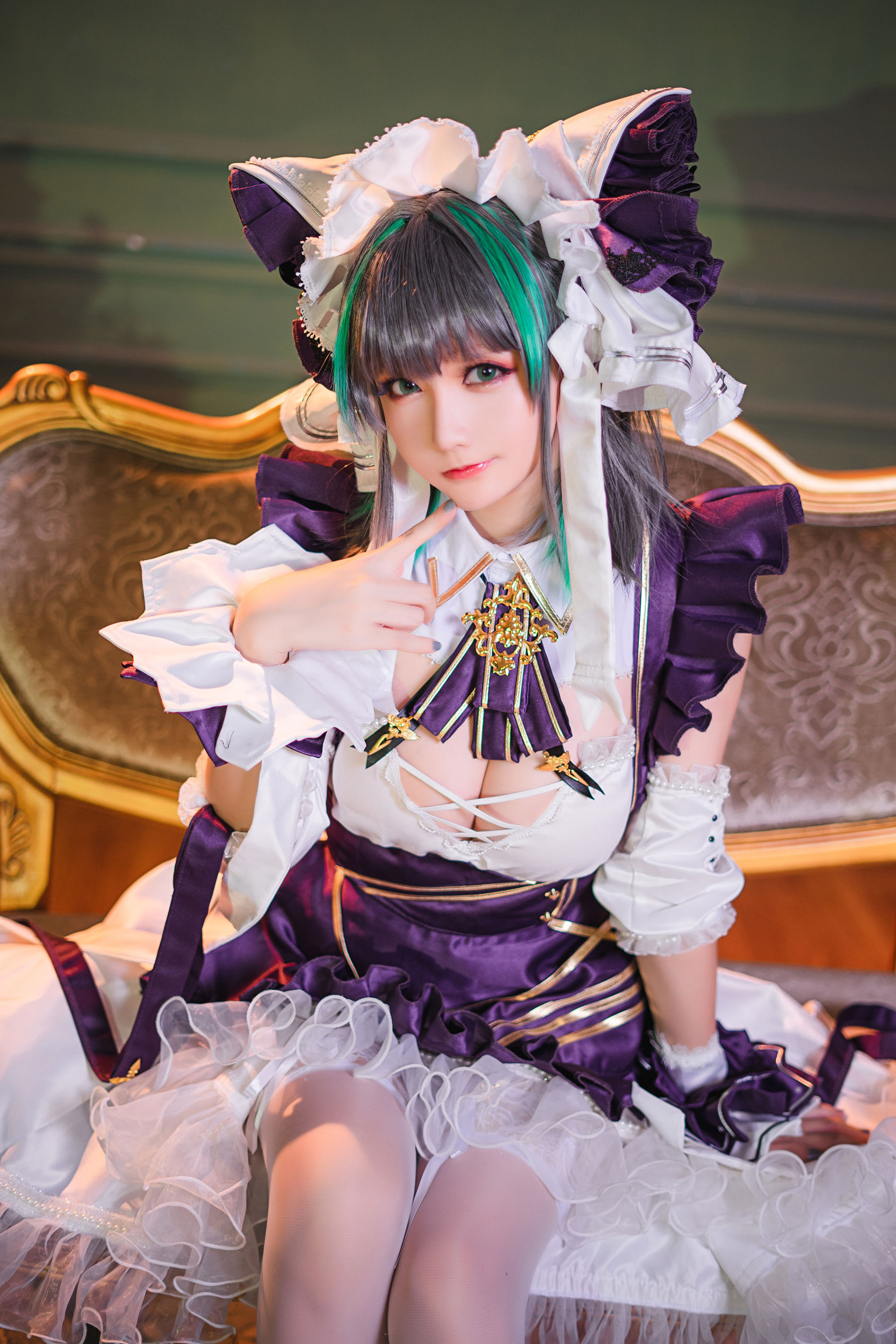 Coser小姐姐星之迟迟 – R-Maid《柴郡》 [15P]-66COS