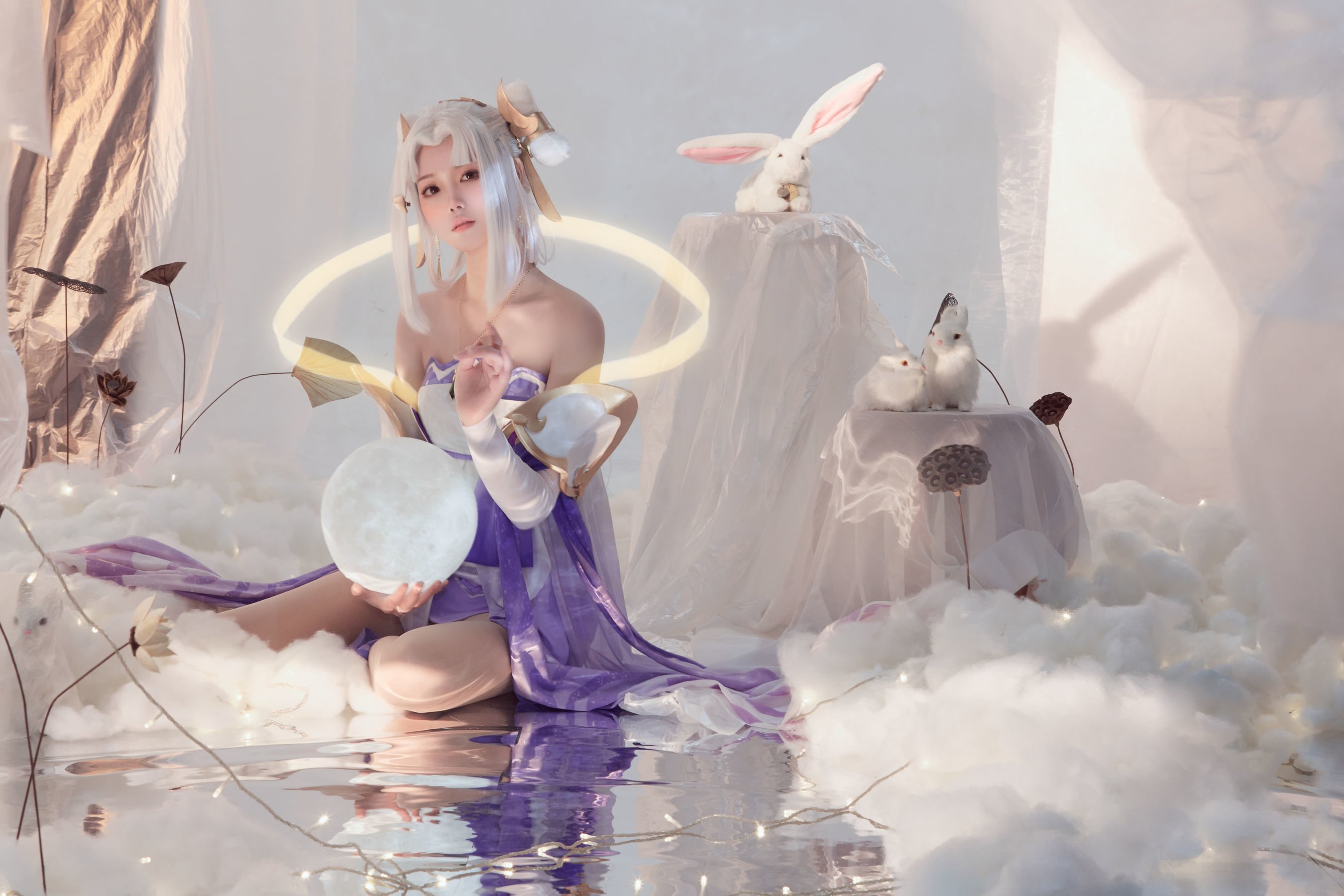 人气coser戚顾儿MIKI 王者荣耀 嫦娥 [22P]-66COS