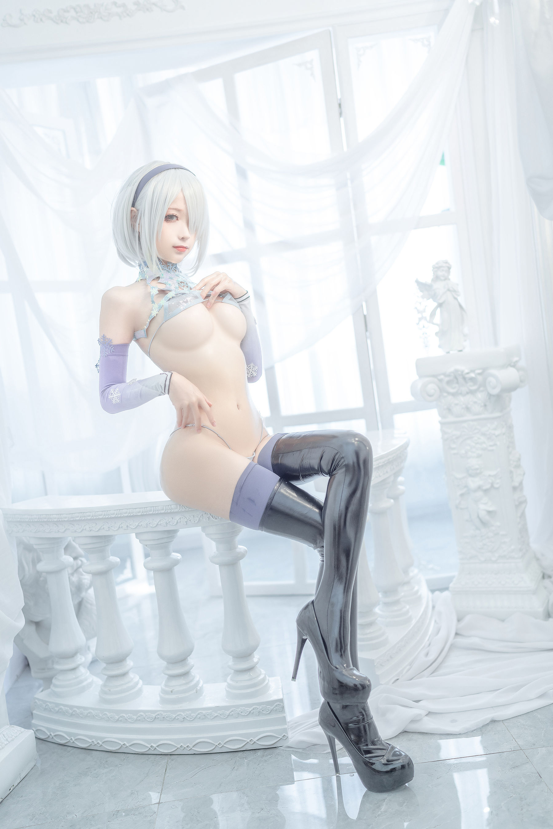 动漫博主蠢沫沫 – 2B冰雪 [35P]-66COS