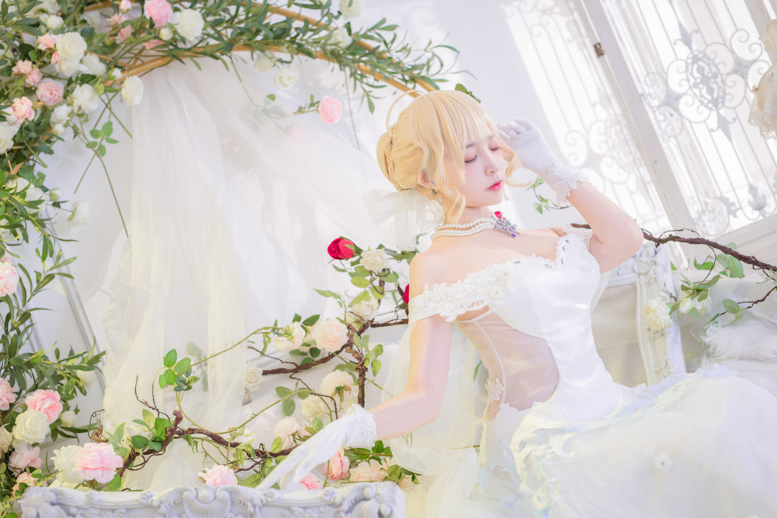 人气Coser二佐Nisa 花嫁 [30P]-66COS
