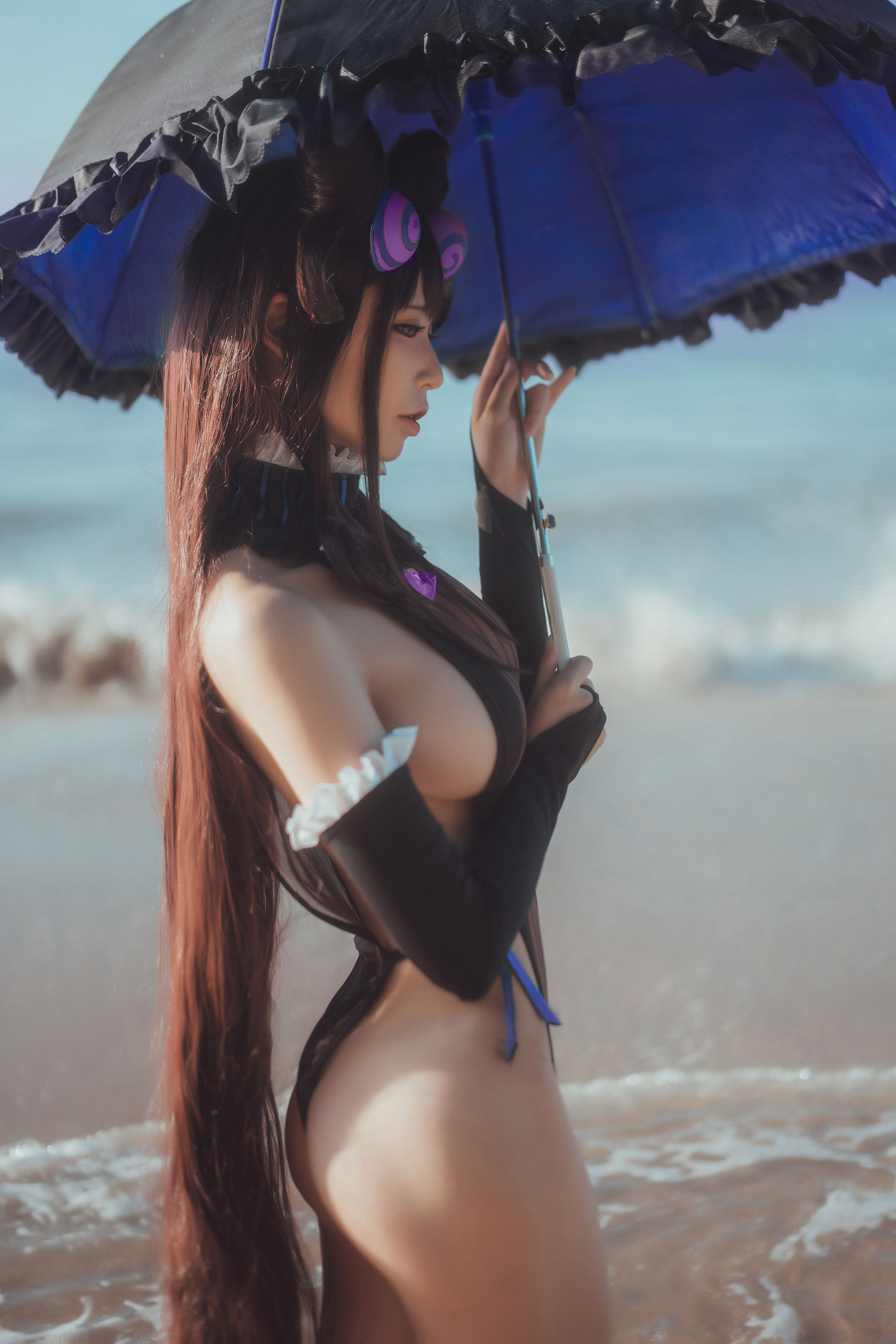 动漫博主爱老师_PhD – 紫式部 eno泳装 [15P]-66COS