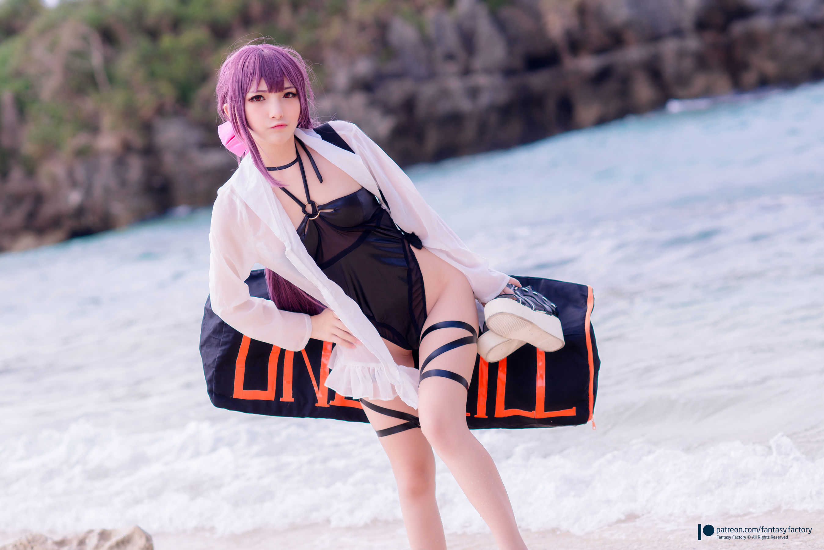 [Fantasy Factory] 小丁Cosplay – 海滩风情 [34P]-66COS