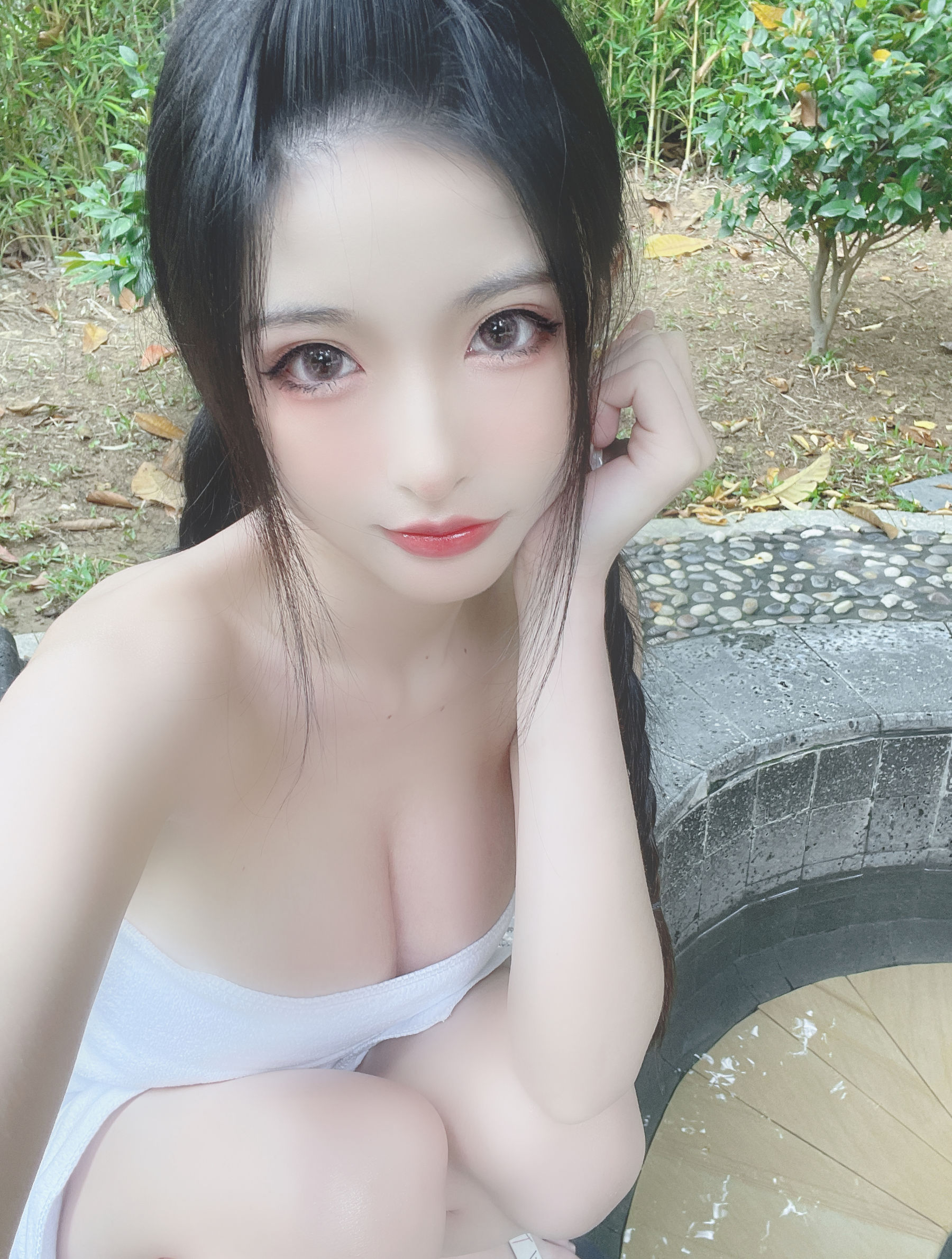 尤物清水由乃 – 温泉浴巾 [26P]-66COS