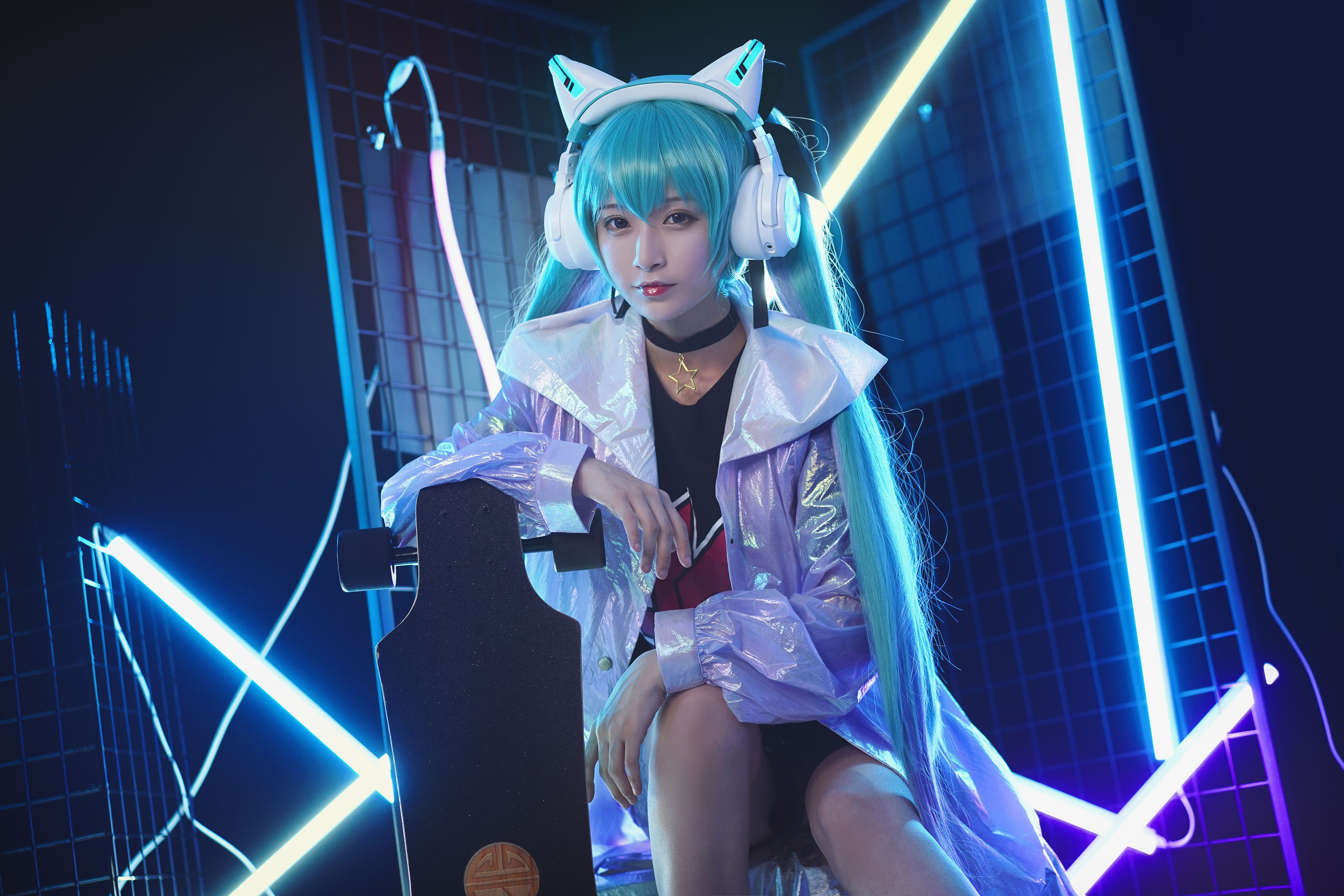 动漫博主铁板烧鬼舞w – 妖舞耳机miku [17P]-66COS