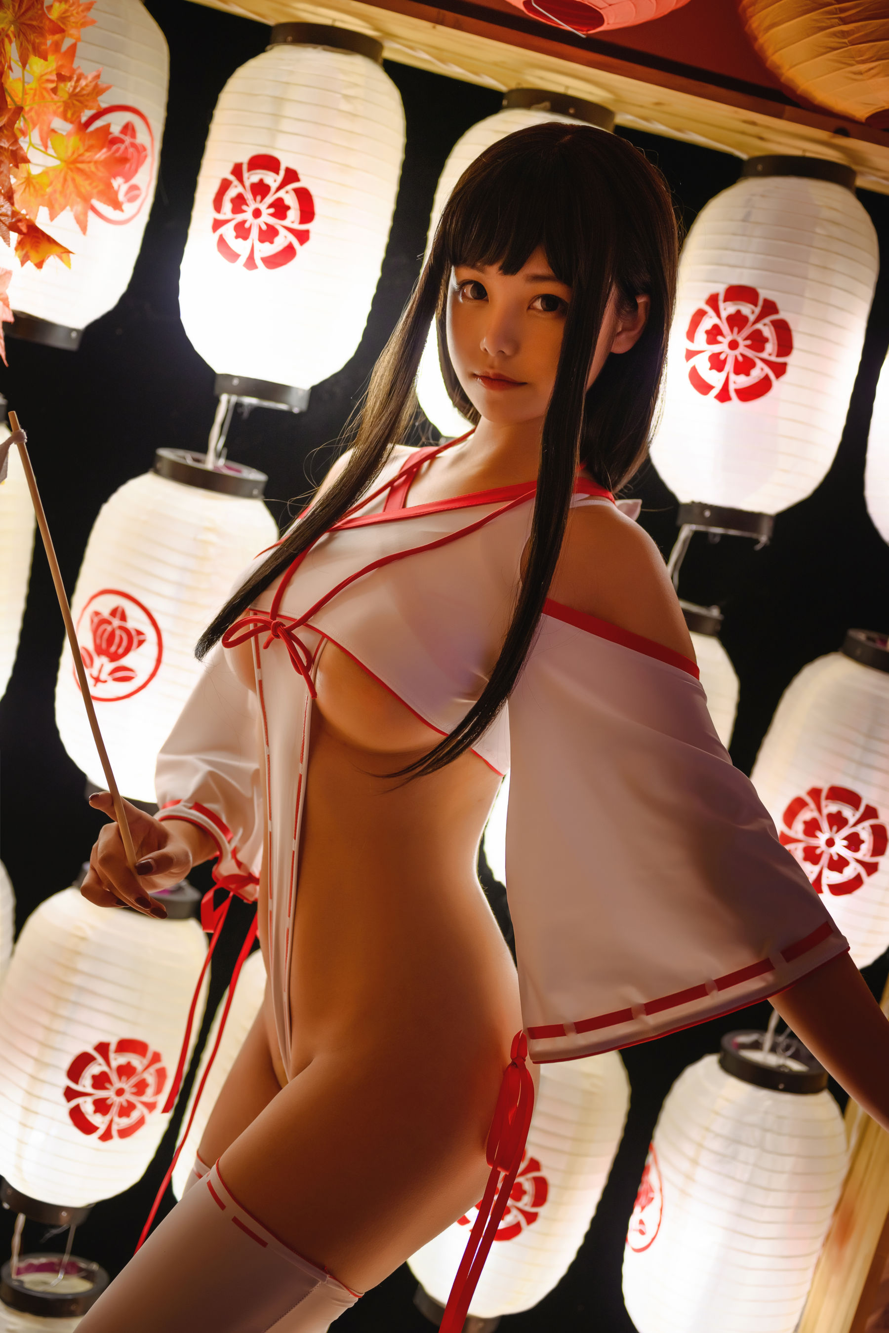 [Cosplay写真] 萌系小姐姐蜜汁猫裘 – 巫女 [32P]-66COS