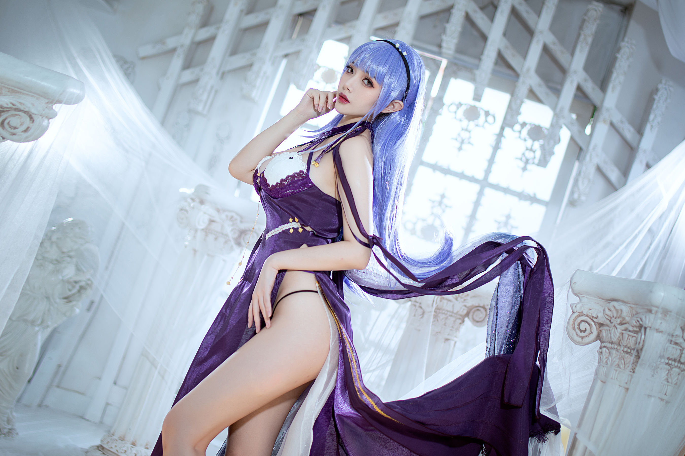 动漫博主雯妹 – 碧蓝航线黛朵 [17P]-66COS