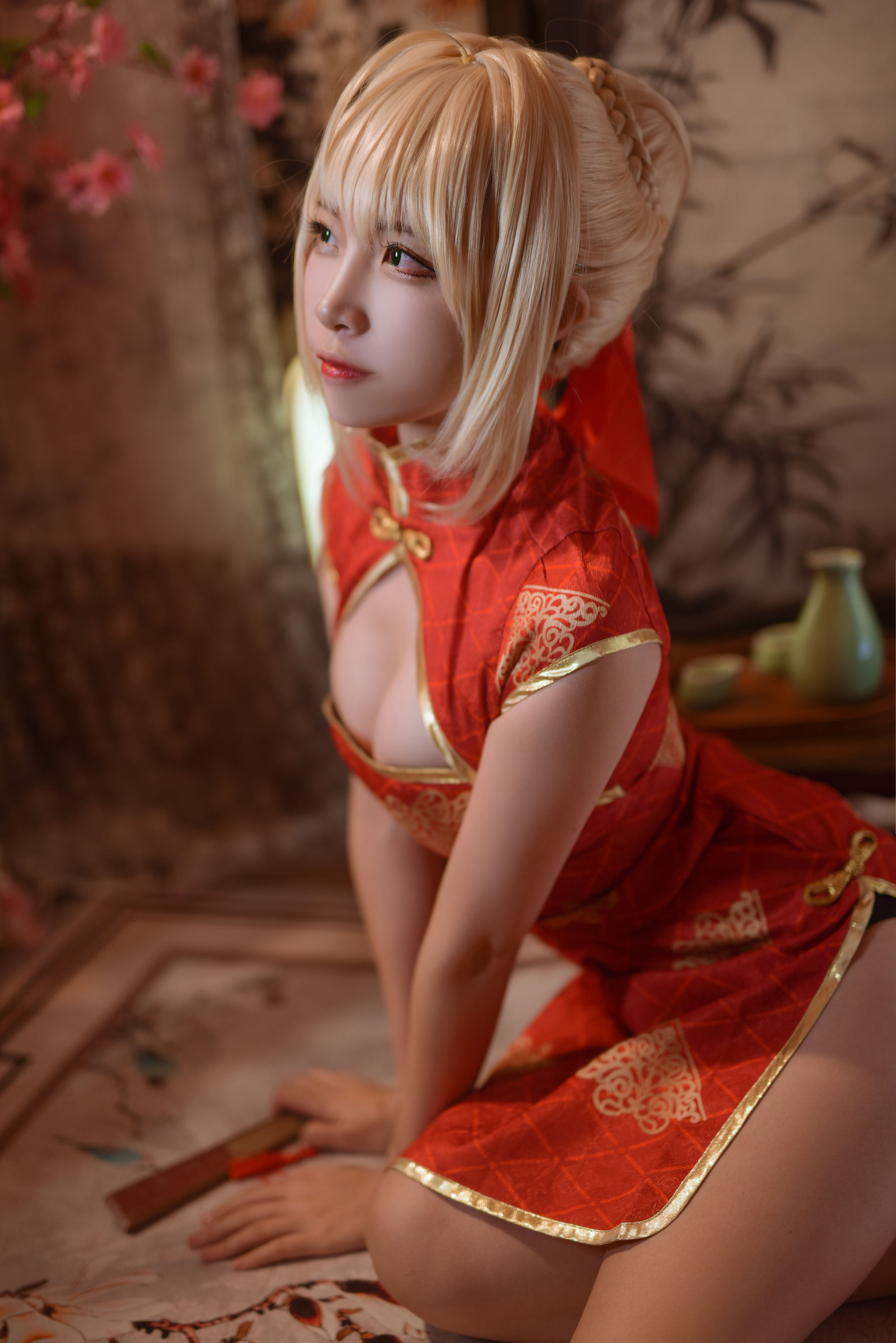 人气Coser二佐Nisa Fate尼禄旗袍 [20P]-66COS
