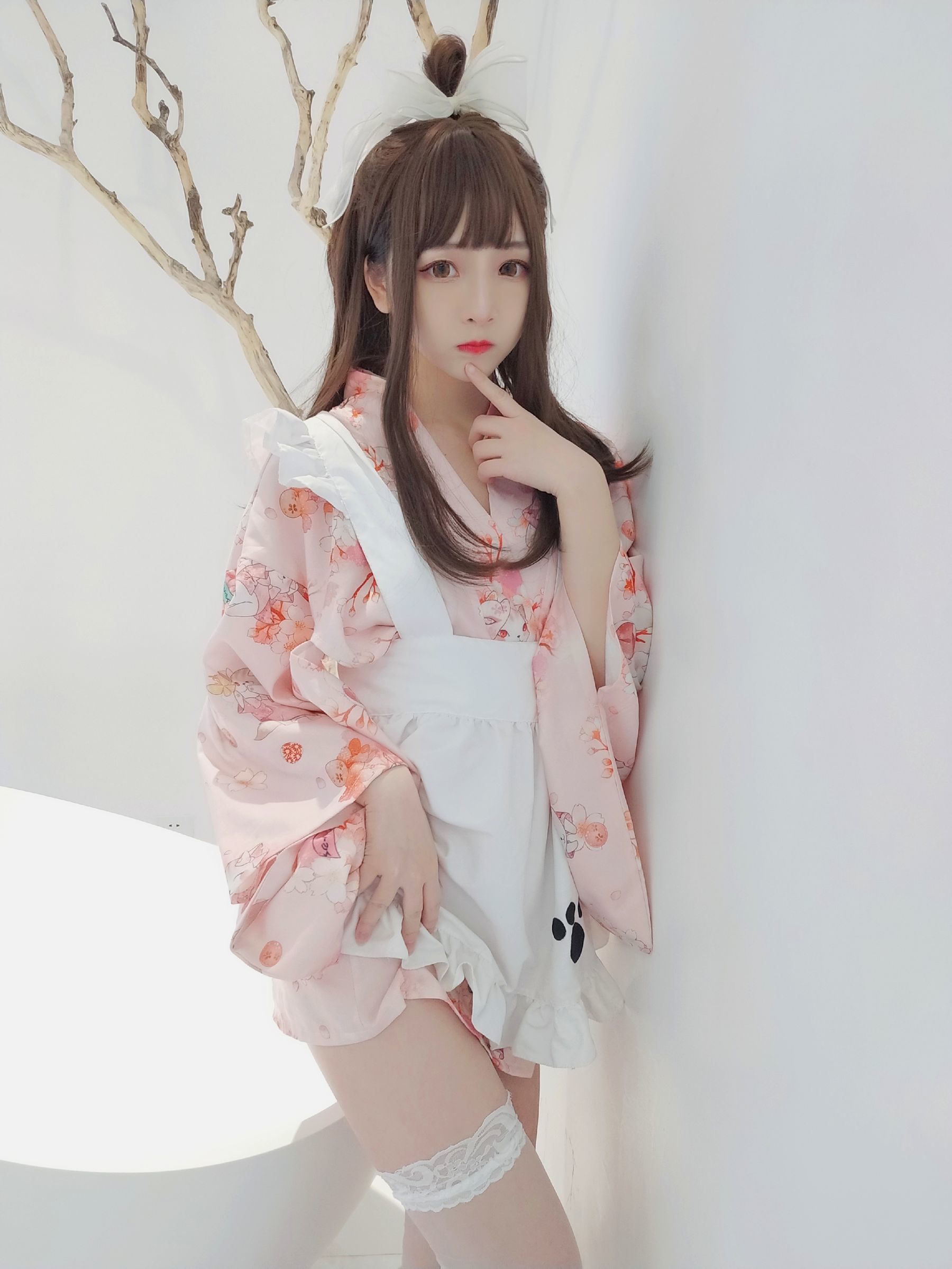二次元美女古川kagura 浴衣女仆 [13P]-66COS
