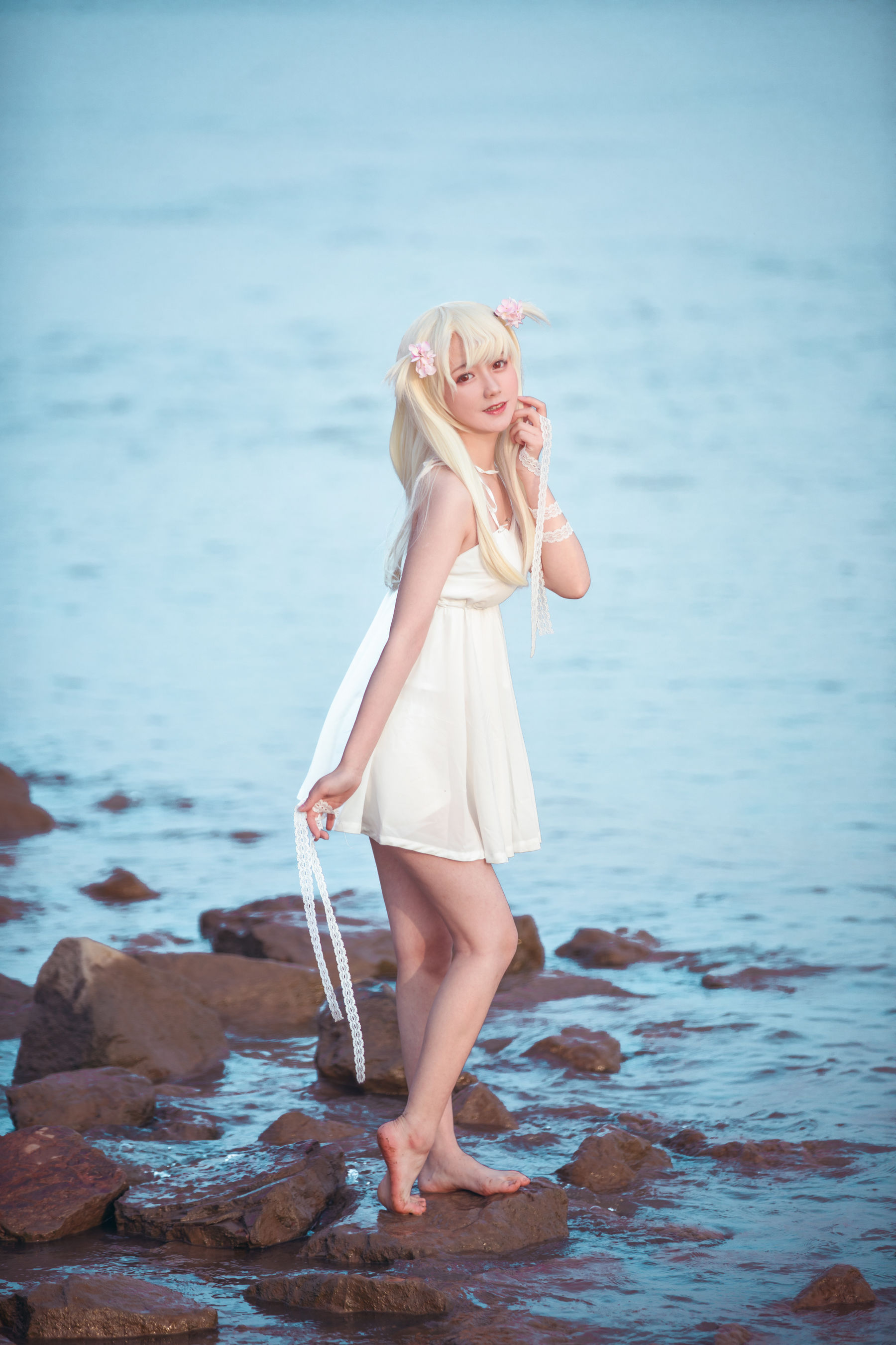 动漫博主弦音sic – 伊莉雅 白裙 [9P] 插图6