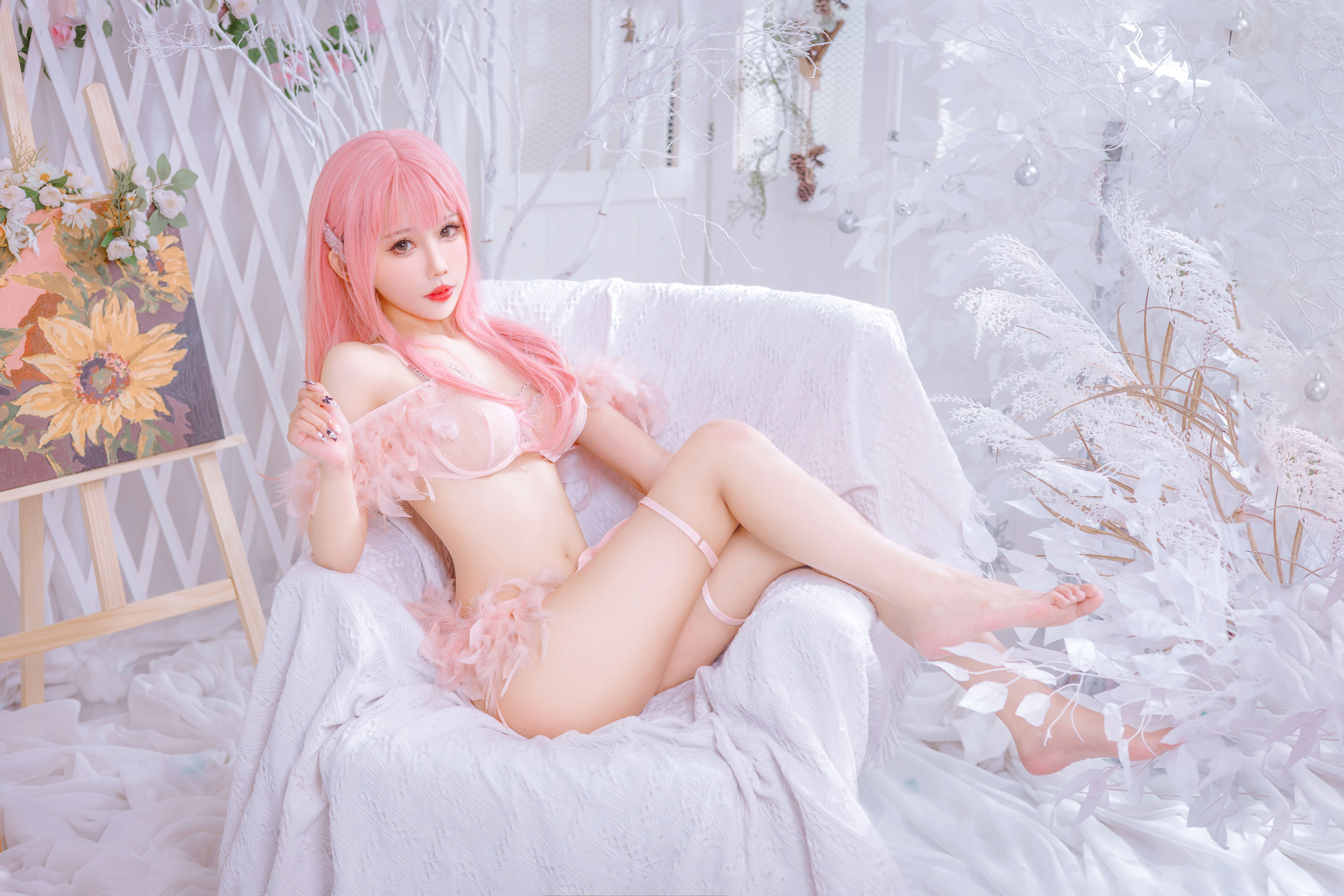 仙女月 – 粉色内衣 [50P] 插图6