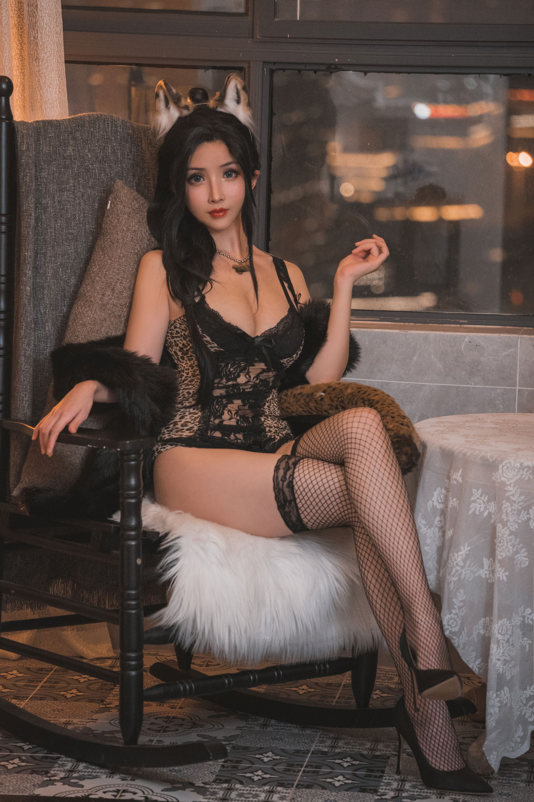 COS福利rioko凉凉子 – 豹子女士的秘密约会 [25P]-66COS